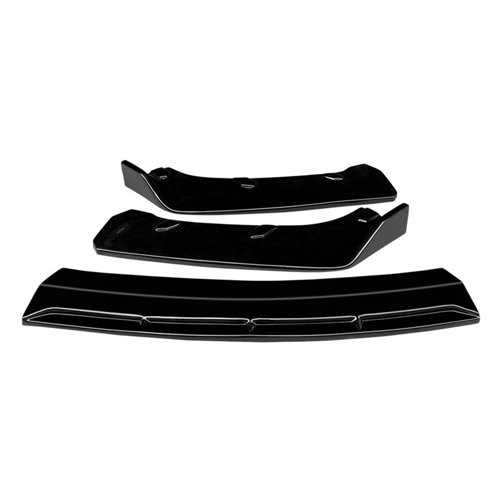 Front Spoiler Lippe Für F10 Für M5 2011 12 13 14 15 16 2017 Auto Vordere Stoßstange Lip Body Kit Kinn Spoiler Diffusor Protector Deflektor Schutz Carbon Look ABS Auto-Frontspoiler(Gloss Black) von HONGYISM