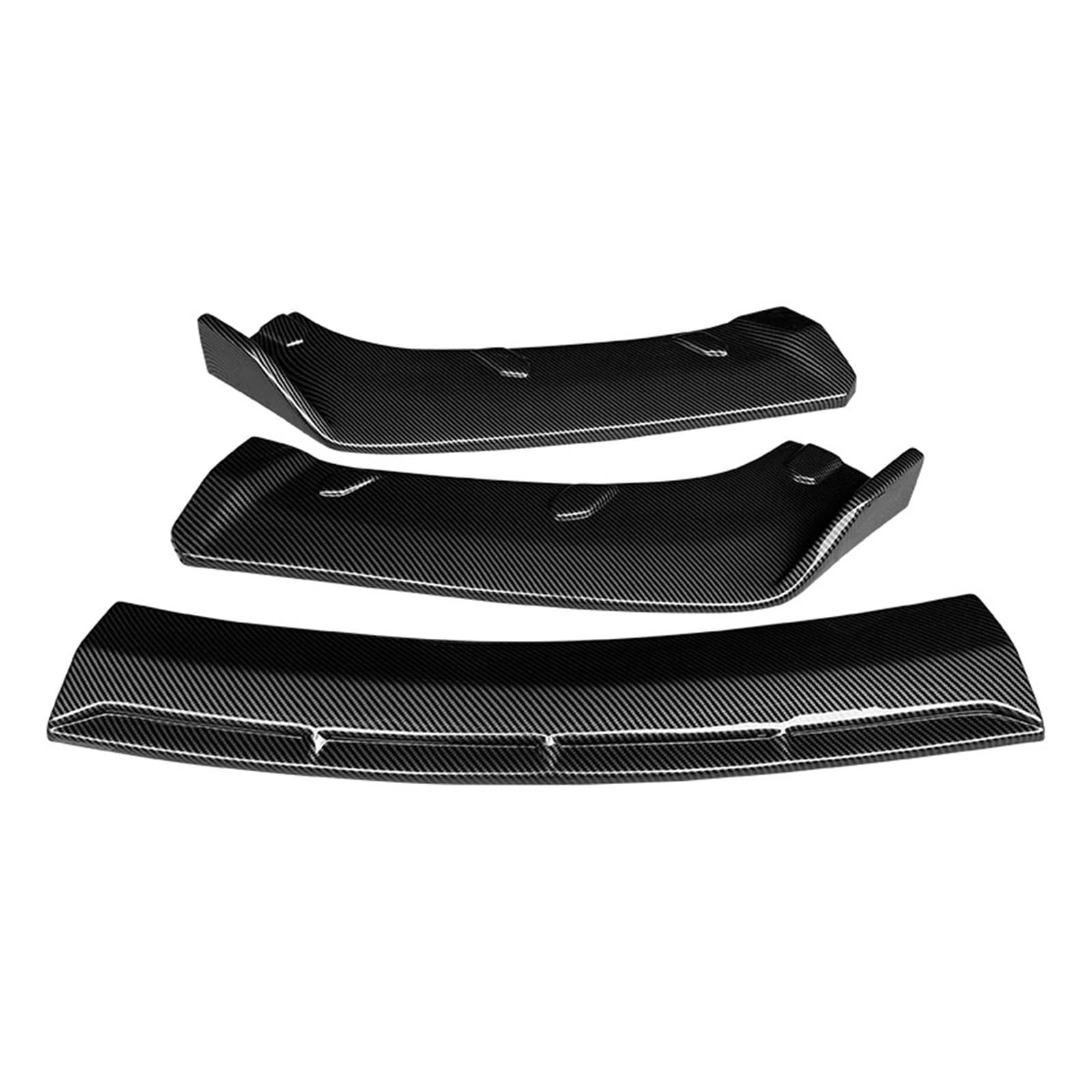 Front Spoiler Lippe Für F10 Für M5 2011 12 13 14 15 16 2017 Auto Vordere Stoßstange Lip Body Kit Kinn Spoiler Diffusor Protector Deflektor Schutz Carbon Look ABS Auto-Frontspoiler(Kohlefaser-Optik) von HONGYISM