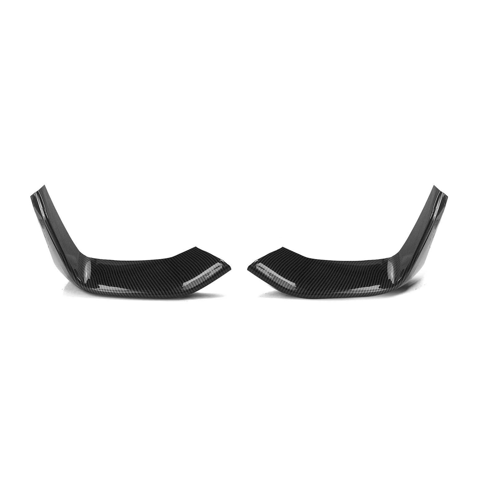 Front Spoiler Lippe Für F80 Für M3 F82 F83 Für M4 2015-2020 Frontschürze Seite Spoiler Abdeckung Lippe ABS Carbon Look Auto Air Intake Vent Splitter Trim Auto-Frontspoiler(Kohlefaser-Optik) von HONGYISM