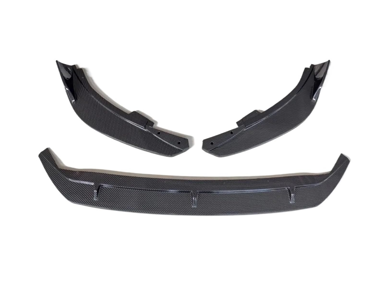 Front Spoiler Lippe Für Ford Für Focus 4th Gen Mk4 Für ST-Linie 2018 2019 2020 2021 ABS Auto Front Stoßstange Splitter Lip Diffusor Spoiler Schutz Körper Kits Auto-Frontspoiler(Kohlefaser-Optik) von HONGYISM