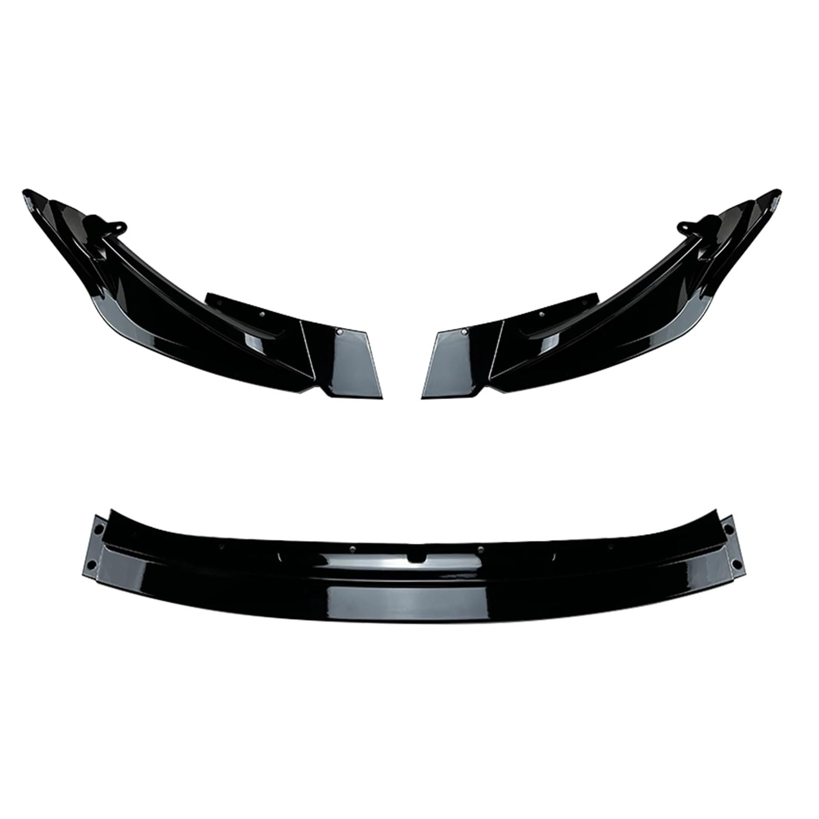 Front Spoiler Lippe Für G80 Für M3 Für M4 G82 Frontschürze Spoiler Lippe 2021 2022 2023 Carbon Look/Glanz Schwarz Auto Untere Splitter Lip Protector Kit Auto-Frontspoiler(Glossy Black) von HONGYISM