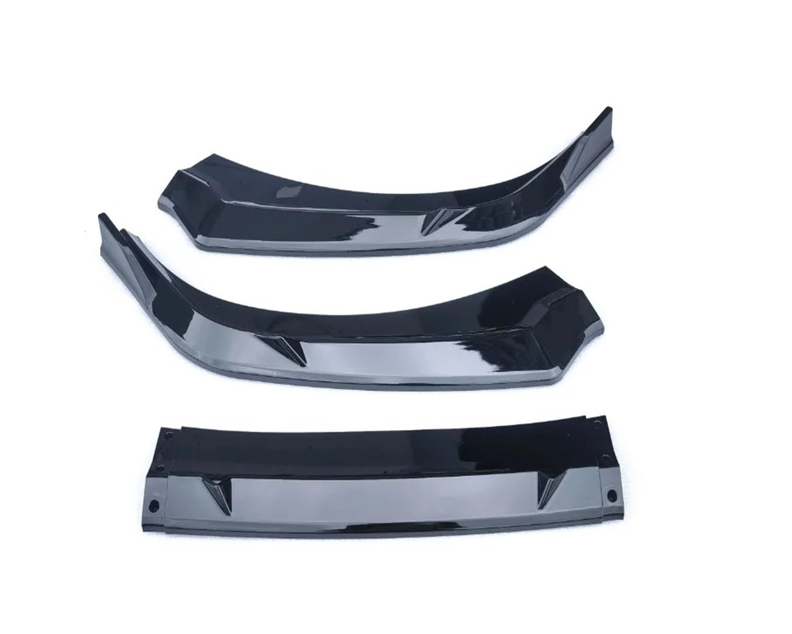 Front Spoiler Lippe Für Hyundai Für Elantra CN7 Neue 2023 2024 Auto Vorderen Stoßfänger Lip Spoiler Splitter Diffusor Abnehmbare Körper Kit Abdeckung Schutz Auto-Frontspoiler(Glossy Black) von HONGYISM