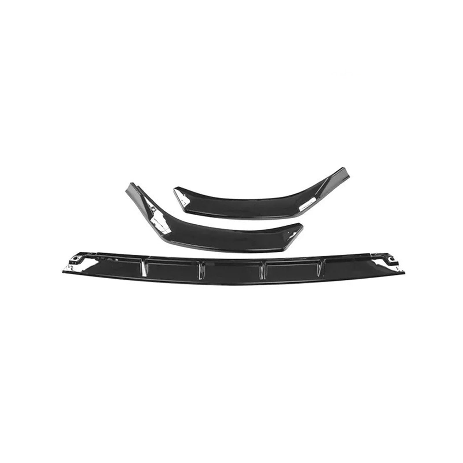 Front Spoiler Lippe Für Hyundai Für Sonata 10th 2019 2020 Front Splitter Carbon Oberfläche Stoßstange Rock Körper Kit Lip Spoiler Auto-Frontspoiler(Type B Gloss Black) von HONGYISM