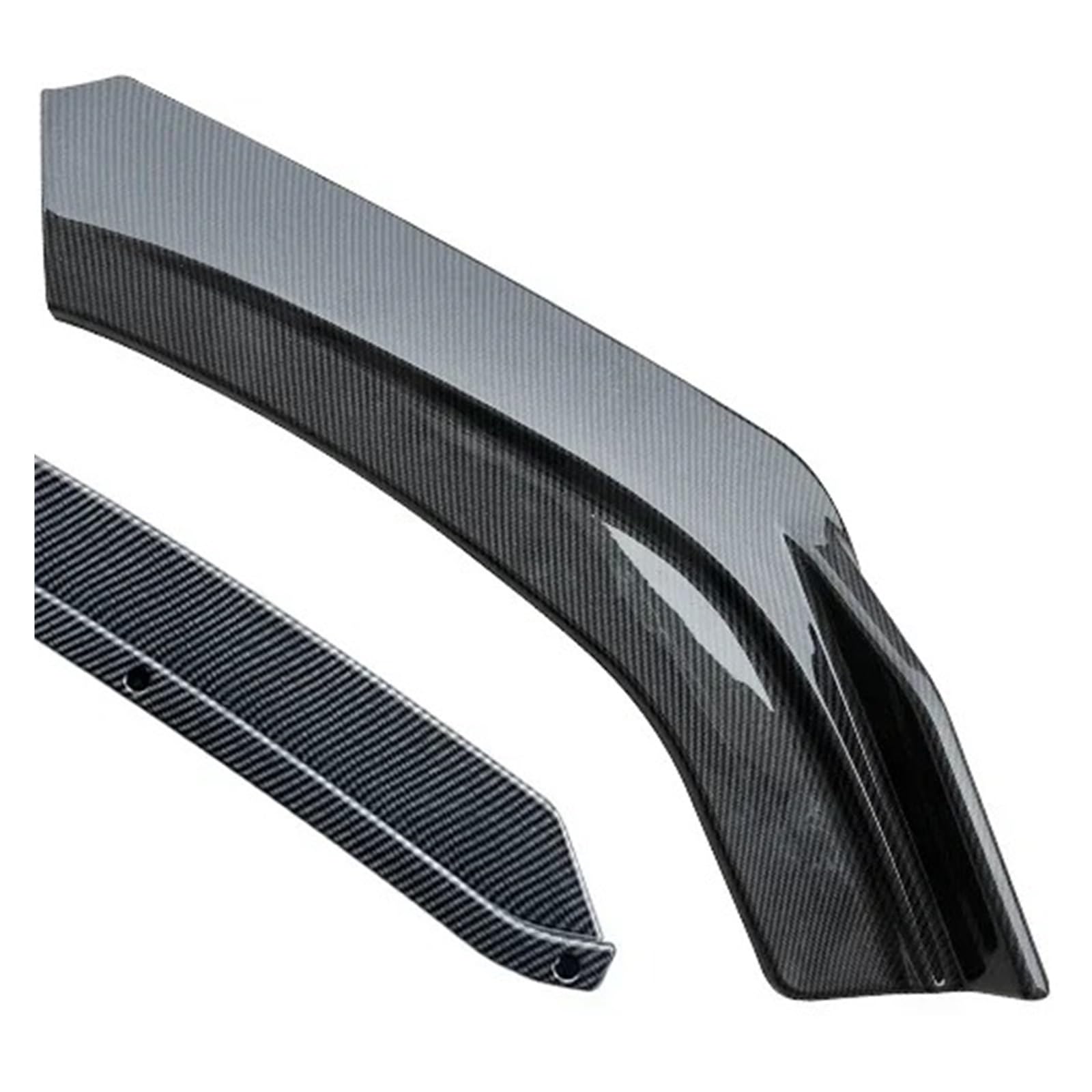 Front Spoiler Lippe Für JETOUR X70 Für Plus 2018 2019 2020 2021 2022 2023 Front Splitter Bumper Spoiler Auto Körper Kit Glänzend Schwarz Röcke Zubehör Auto-Frontspoiler(Pure Carbon Surface) von HONGYISM