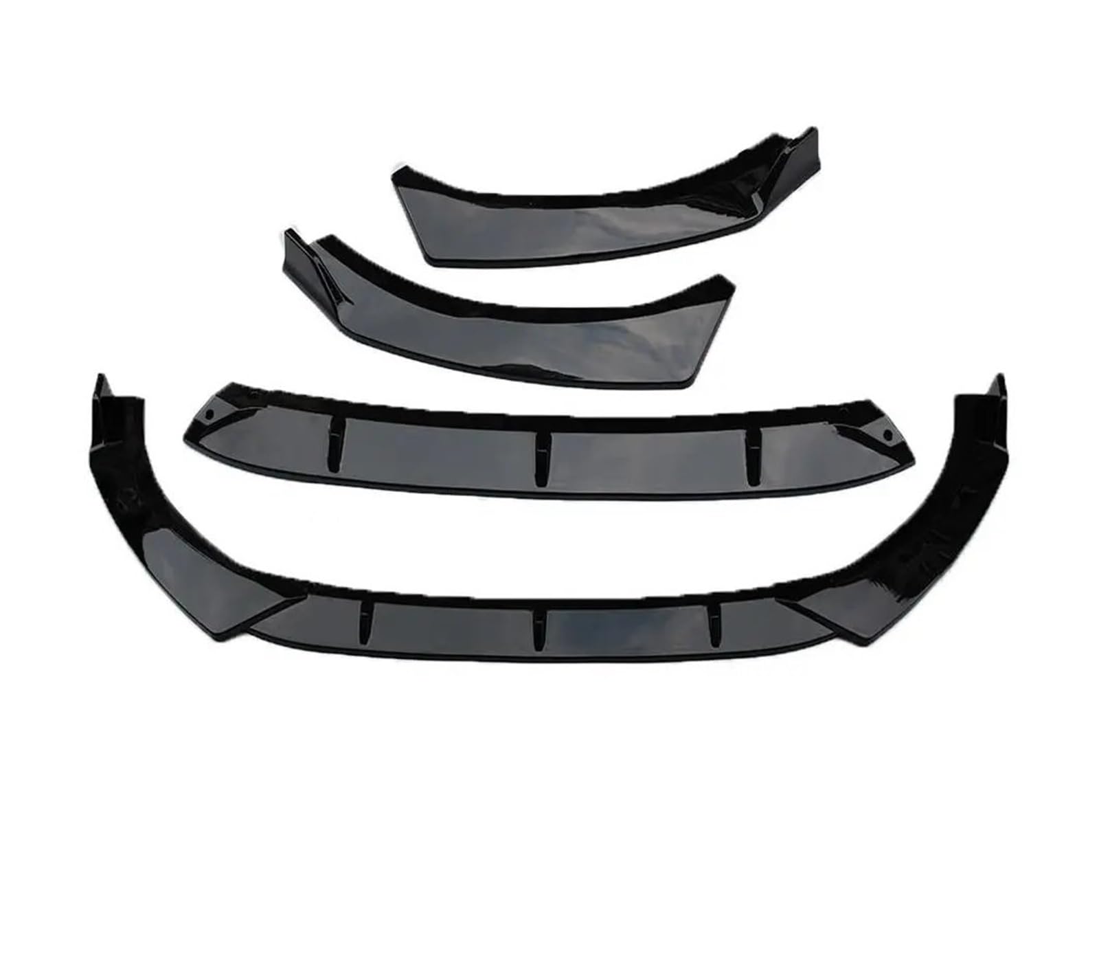 Front Spoiler Lippe Für Kia Für K5 DL3 Für Optima 2020 2021 Splitter Deflektor Schutz Frontschürze Lippe Kinn Körper Kit Tuning Zubehör Auto-Frontspoiler(Glossy Black) von HONGYISM