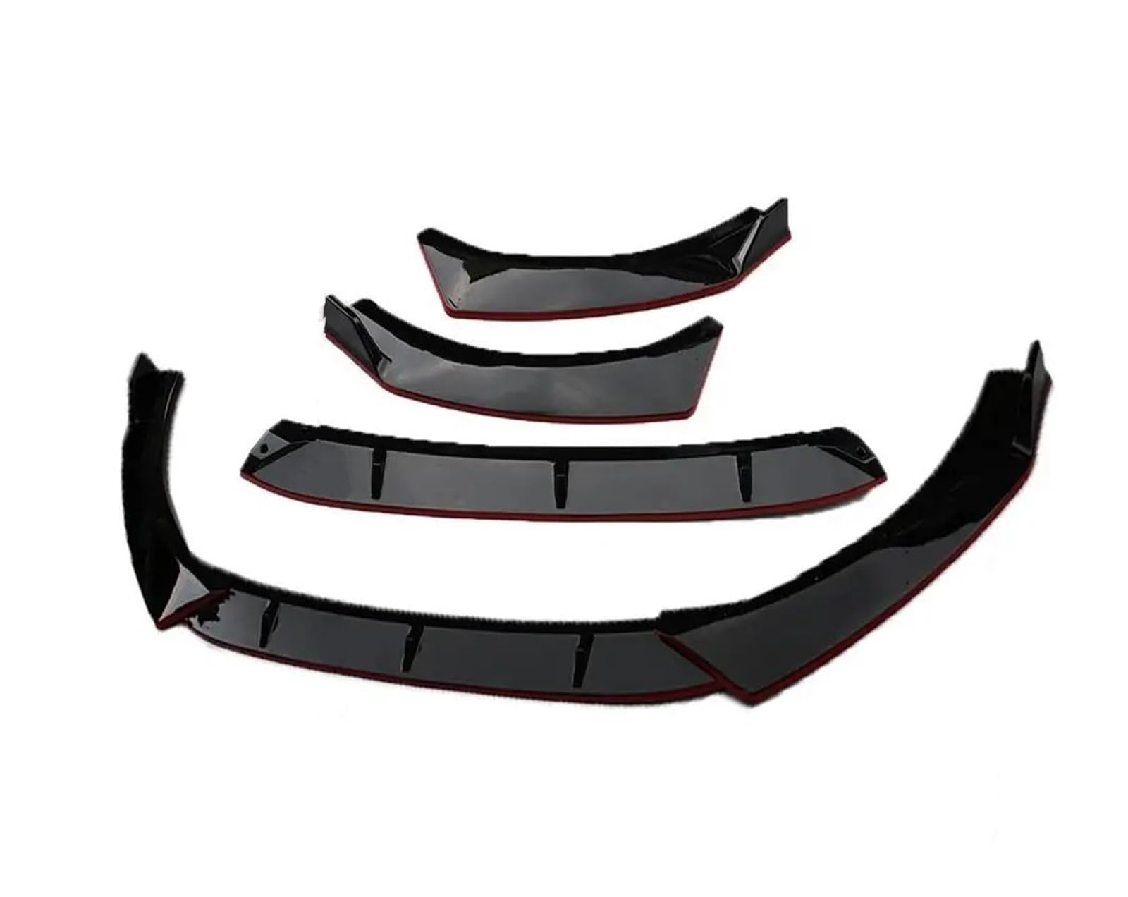 Front Spoiler Lippe Für Kia Für K5 DL3 Für Optima 2020 2021 Splitter Deflektor Schutz Frontschürze Lippe Kinn Körper Kit Tuning Zubehör Auto-Frontspoiler(Red Line) von HONGYISM