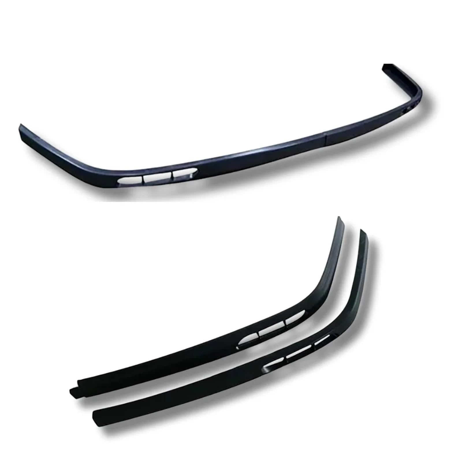 Front Spoiler Lippe Für Laguna 2 Stück Frontstoßstange Lip Body Kit Spoiler Splitter Diffusor ABS Kunststoff Professionelle Tuning-Teile Auto-Frontspoiler(A) von HONGYISM