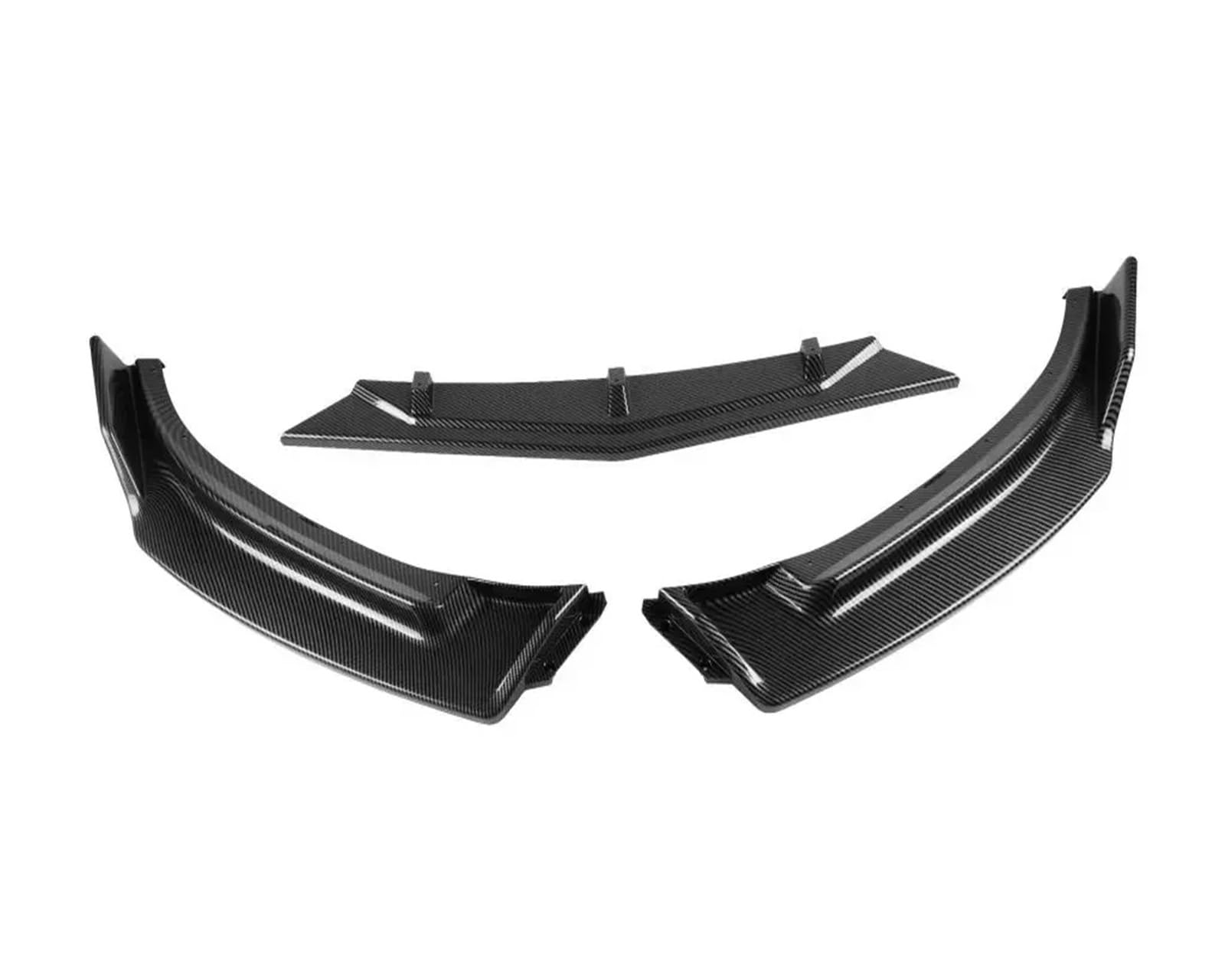 Front Spoiler Lippe Für Mazda 3 Für Axela 2014 2015 2016 2017 2018 Auto Vorderen Stoßfänger Spoiler Lip Body Kit Stoßstange Diffusor Schutz Auto Teile Auto-Frontspoiler(Kohlefaser-Optik) von HONGYISM