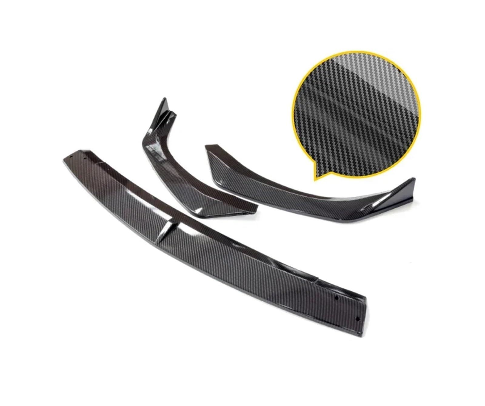 Front Spoiler Lippe Für Mazda 3 Für Limousine 2019 20 21 22 2023 Für Axela Front Lip Stoßstange Splitter Spoiler Körper Kit Schutz Platte Dekorative Streifen Schaufel Auto-Frontspoiler(Carbon surface) von HONGYISM