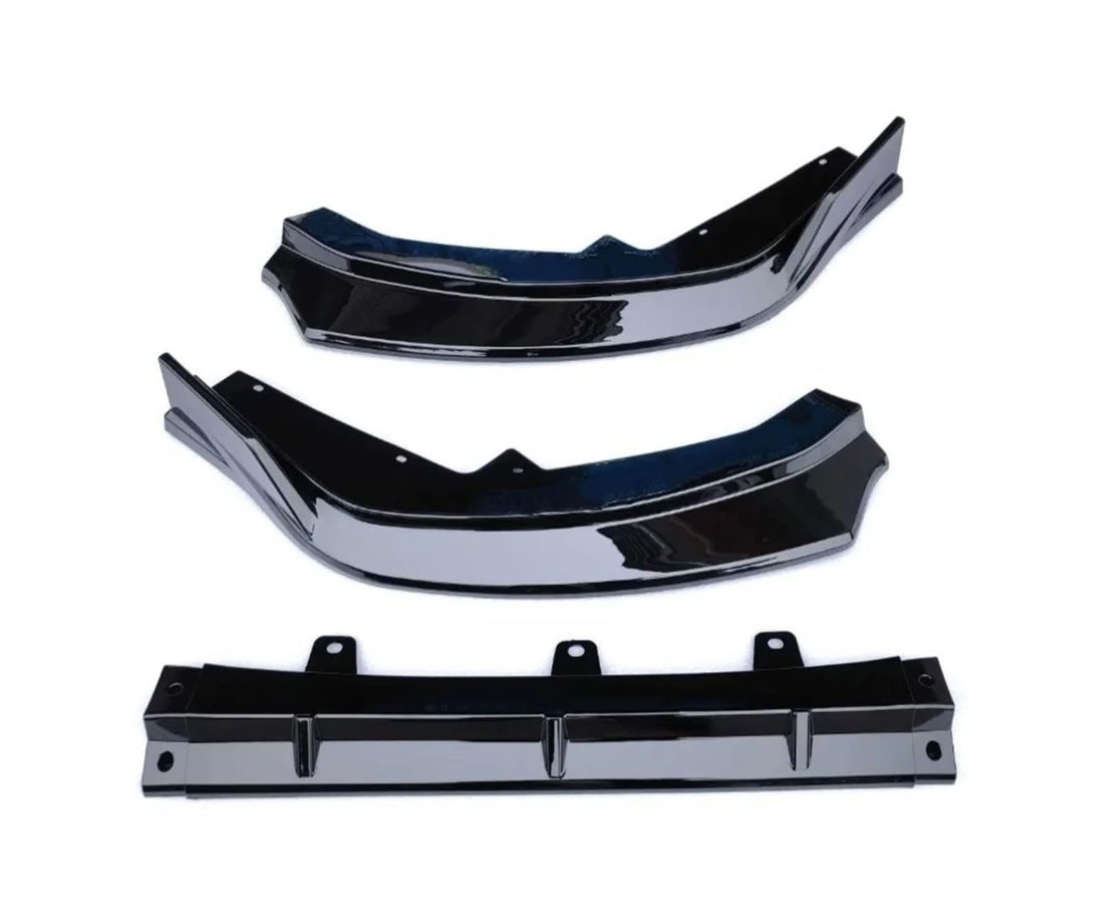 Front Spoiler Lippe Für Nissan Für Sentra Für Sylphy 2023 2024 Spoiler Splitter Körper Kit Diffusor Protector Schutz Auto Zubehör Frontschürze Lip Auto-Frontspoiler(Glossy Black) von HONGYISM