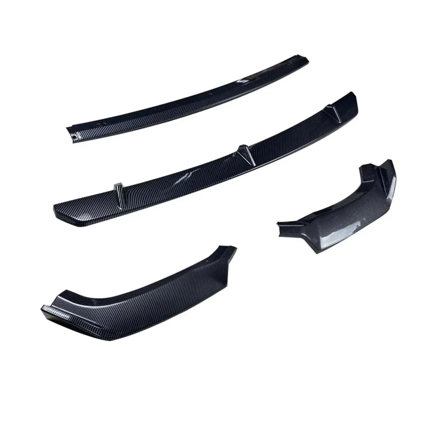 Front Spoiler Lippe Für Q5 2019 2020 2021 Auto Front Lip Splitter Diffusor Frontal Unteren Körper Kit ABS Glanz Schwarz Carbon Look Zubehör Auto-Frontspoiler(Kohlefaser) von HONGYISM