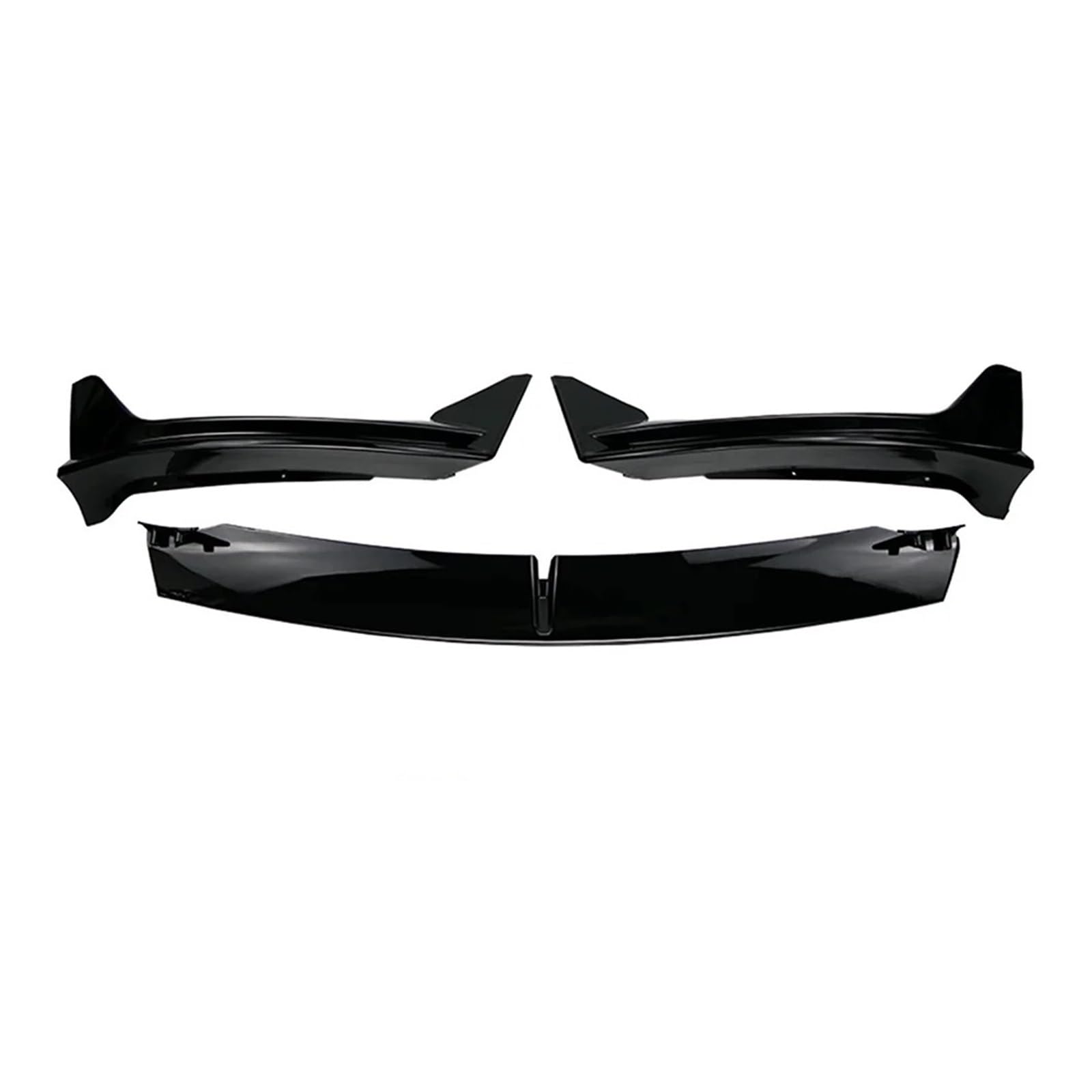 Front Spoiler Lippe Für Tesla Für Modell 3 Highland 2017 2018 19 2020 2021 2022 2023 2024 Frontschürze Vorne Lip Vorne Schaufel Kit Limousine Körper Spoiler Splitter Kit Auto-Frontspoiler(Bright Black von HONGYISM