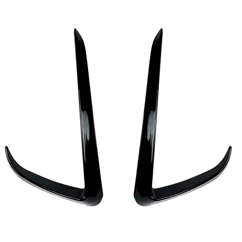 Front Spoiler Lippe Für Tesla Für Modell Y 2020 Bis Vorne Stoßstange Spoiler Nebel Lampe Hauben Trim Abdeckung Luft Messer Splitter Körper Kit Von Glänzend Schwarz Auto-Frontspoiler(Glossy Black) von HONGYISM