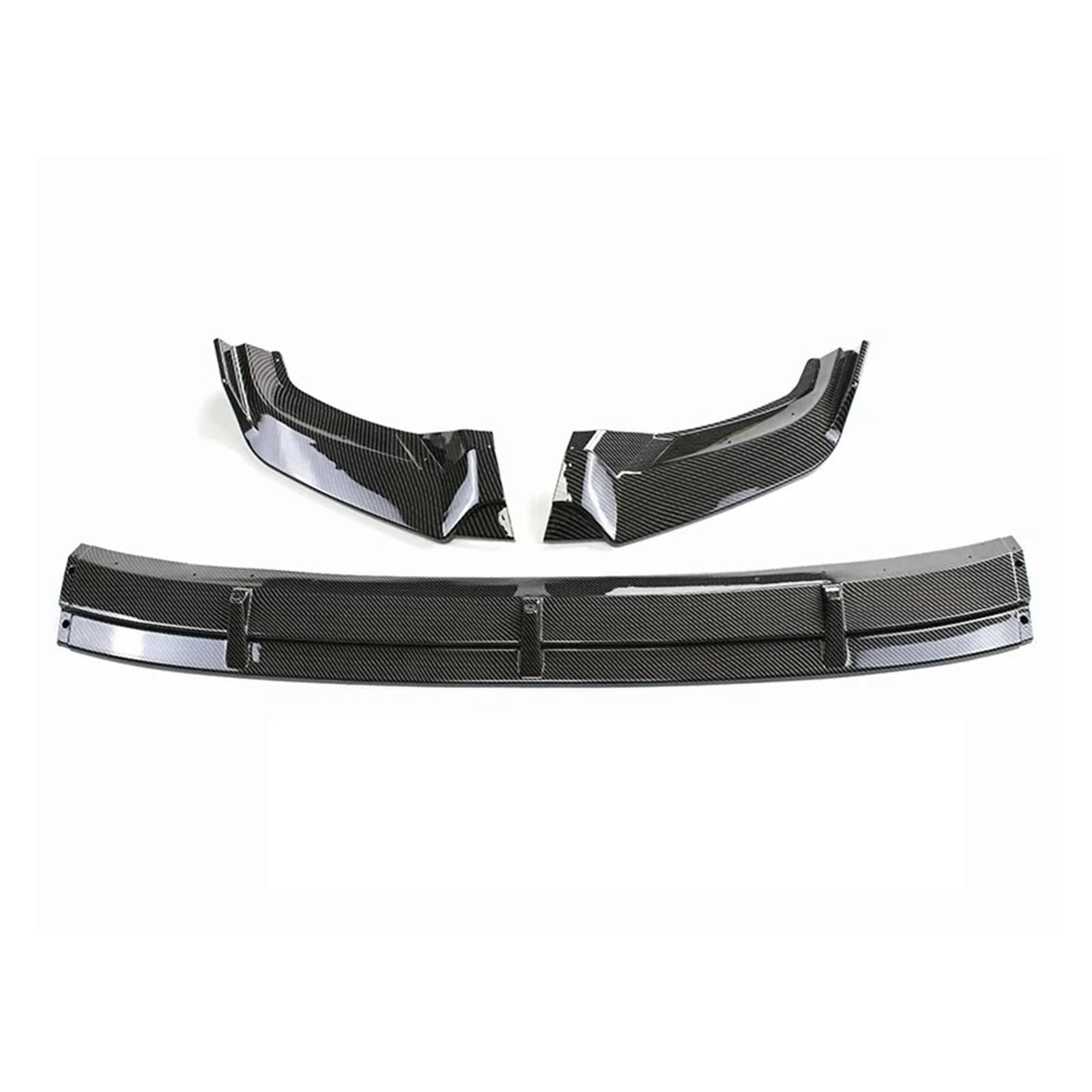 Front Spoiler Lippe Für VW Für Tiguan L 2017 2018 2019 2020 Auto Vorderen Stoßfänger Lip Body Kit Spoiler Splitter Stoßstange Autos Kinn Lip Splitter Schutz Protector Auto-Frontspoiler(Carbon Fibre) von HONGYISM