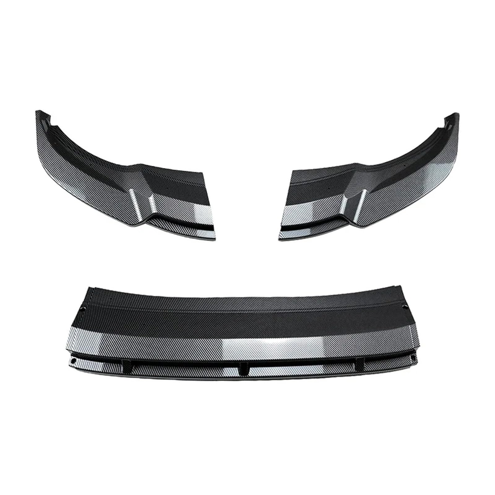 Front Spoiler Lippe Für VW Für Tiguan L Für Linie 2021 2022 2023 + Auto Frontschürze Spoiler Front Lip Schaufel Diffusor Splitter Körper Schutz Dekoration Auto-Frontspoiler(Carbon Look) von HONGYISM