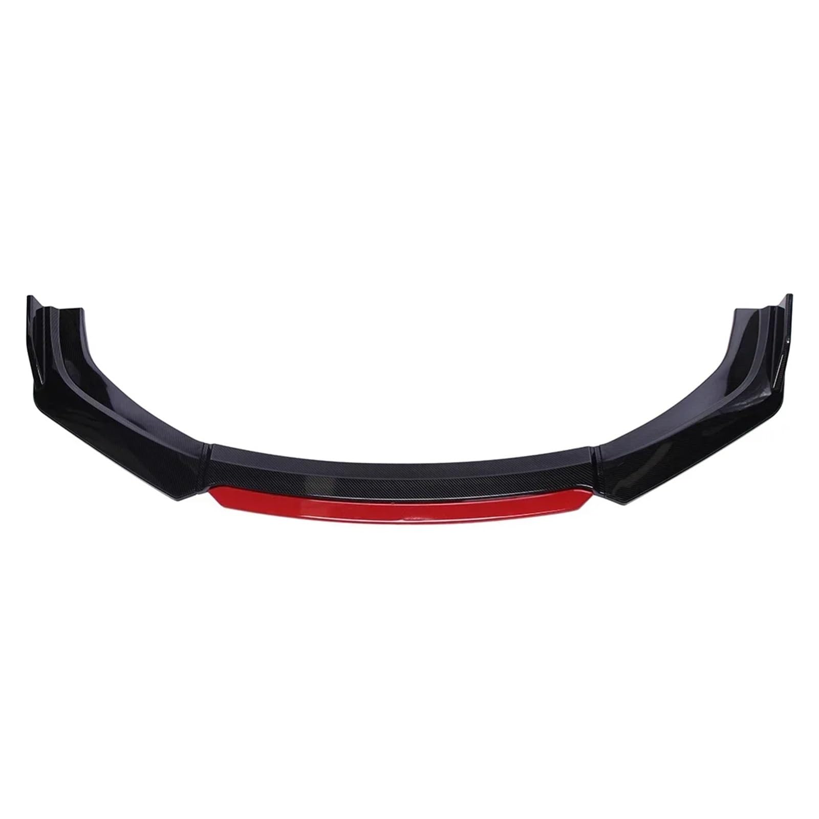 Front Spoiler Lippe Universal 183 cm Breite Unter Dem Auto-Frontstoßstangen-Trenner, Stoßstangen-Lippenkörper-Kit-Trenner Auto-Frontspoiler(Carbon Fiber and Red) von HONGYISM