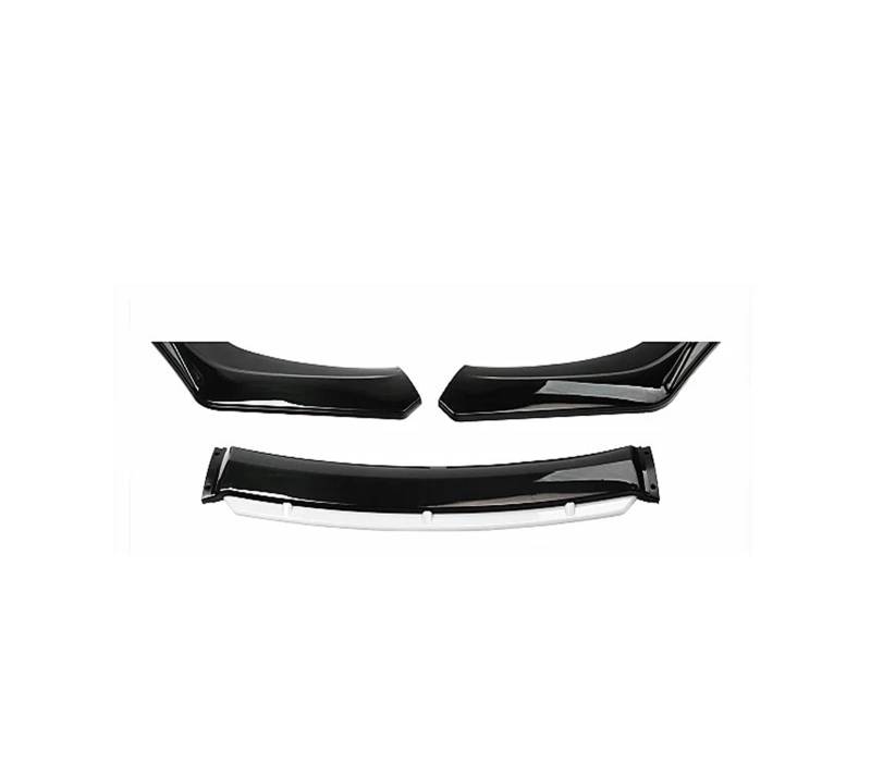 Front Spoiler Lippe Universal Für A3 Für A4 Für A6 Q3 S3 S4 S6 B6 B7 B8 B8.5 Zubehör Limousine Frontschürze Lippe Kinn Spoiler Splitter Diffusor Bodykit Auto-Frontspoiler(Black White) von HONGYISM