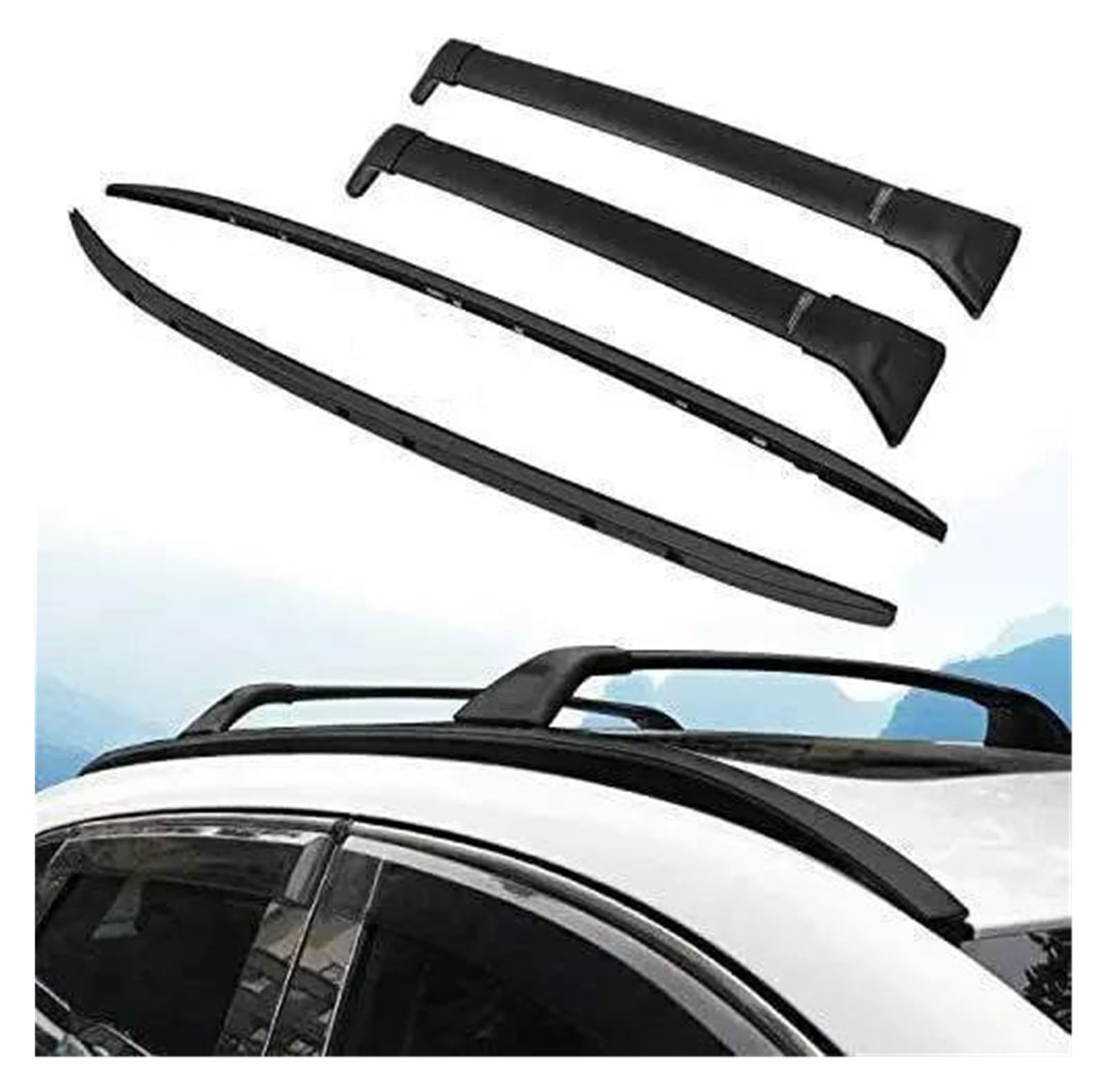 Gepackträger 4Pcs Für Mazda Für CX-3 Für CX3 2016 2017 2018 2019 2020 Aluminium Dachreling Rack Kreuz Bar Querlatte Auto Dachträger von HONGYISM