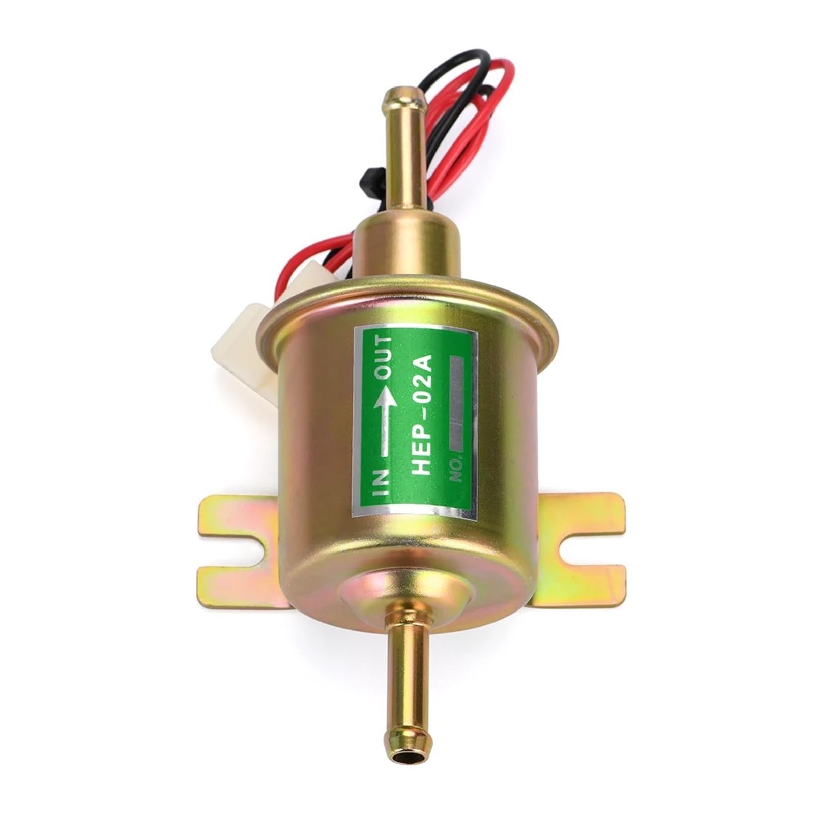 Kraftstoffpumpen Für Auto Motorrad 12V 24V Niederdruck Universal Diesel Benzin Benzin Elektrische Kraftstoff Pumpe HEP-02A Benzinpumpe(12V Gold) von HONGYISM