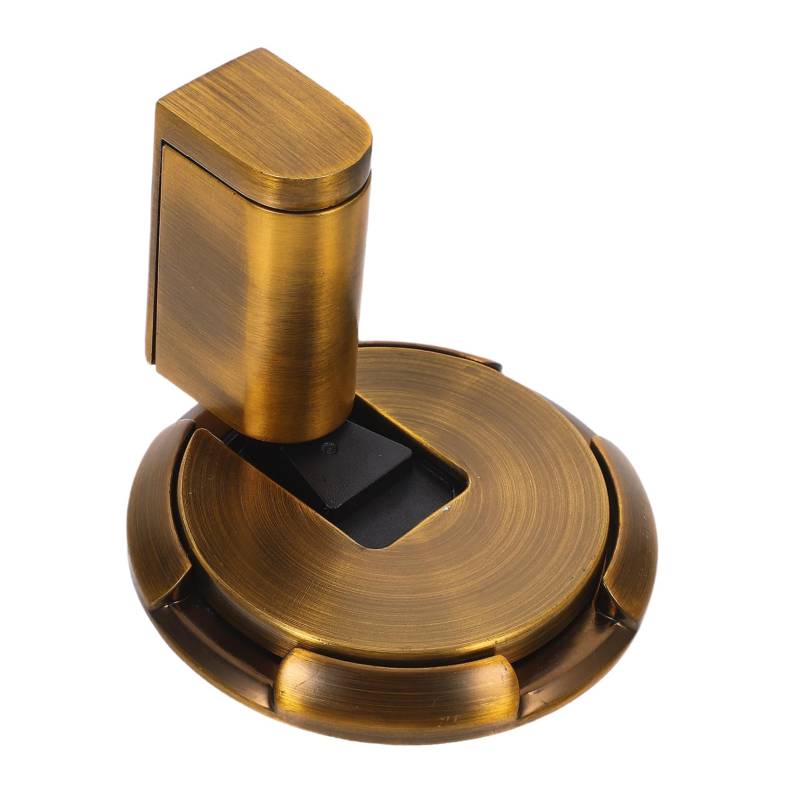 HONMEET Winddichter Mechanischer Türstopper Für Innenräume Robuster Boden Türstopper Ohne Bohren Hält Die Tür Offen Magnetischer Türstopper Elegantem GoldBodenmontage von HONMEET