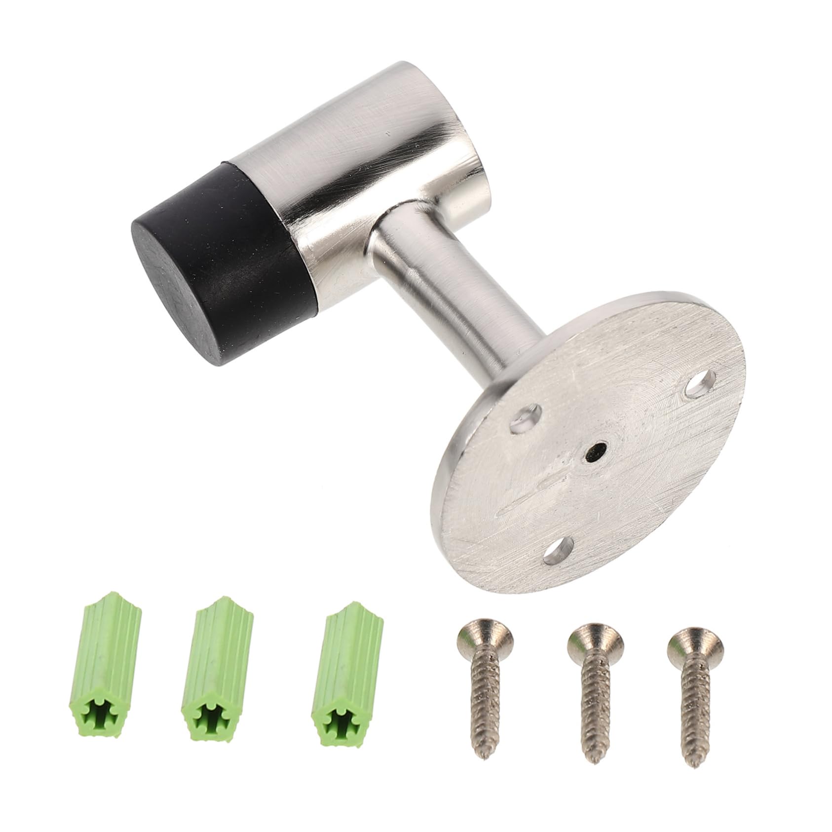 HOODANCOS 1stk Türstopper Türstopper Türberührung Torstopper Für Den Haushalt Boden Türkeil Rutschfester Türstopper Winddichter Türstopper Anti-kollisions-türstopper Zinklegierung Silver von HOODANCOS