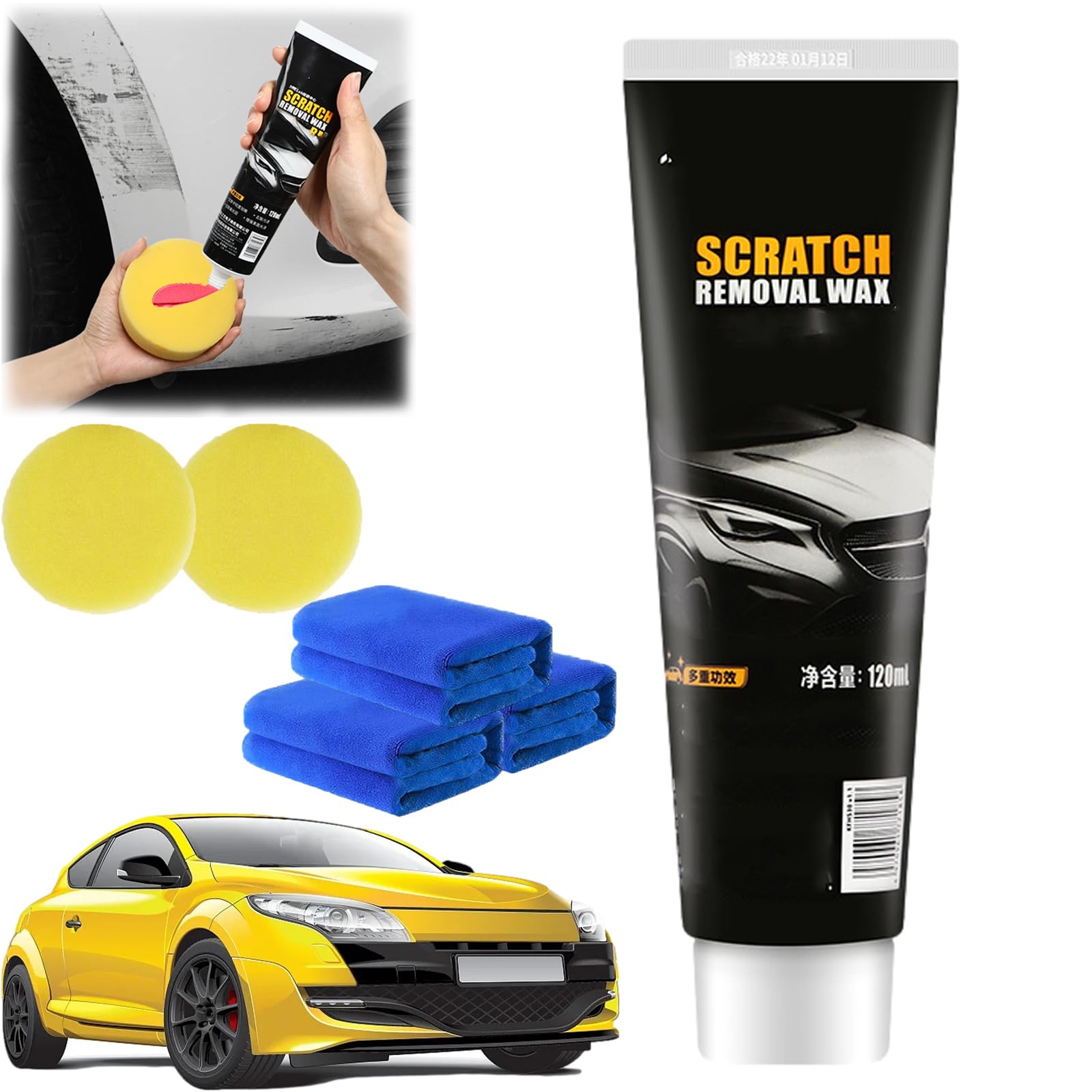 Car Scratch Repair Paste, Car Paint Scratch Repair Paste, Scratch Repair Wax for Car, Car Scratch Remover, Professional Car Scratch Repair Agent (1PC) von HOPASRISEE