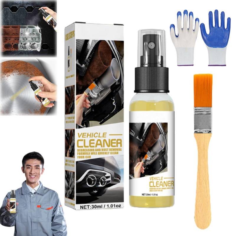 Powerful Rust Remover Spray with Brush, Multi-Powerful Automotive Rust Remover, Multifunctional Metal Rust Remover, Car Rust Removal Spray, Iron Powder Remover, Rust Remover for Metal (1PC) von HOPASRISEE