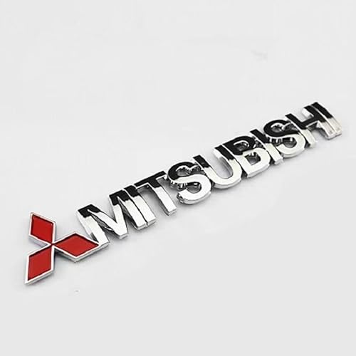 Auto Emblem für Mitsubishi Eclipse Cross 2021 2022 2023, ABS 3D Aufkleber Ornament Abzeichen Logo Abzeichen Sticker Abziehbilder Front Motorhaube Kofferraum Auto Zubehör von HORREX