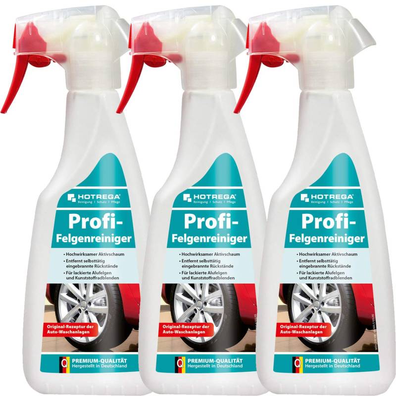 3 x HOTREGA Profi - Felgenreiniger 500ml Sprühflasche von HOTREGA