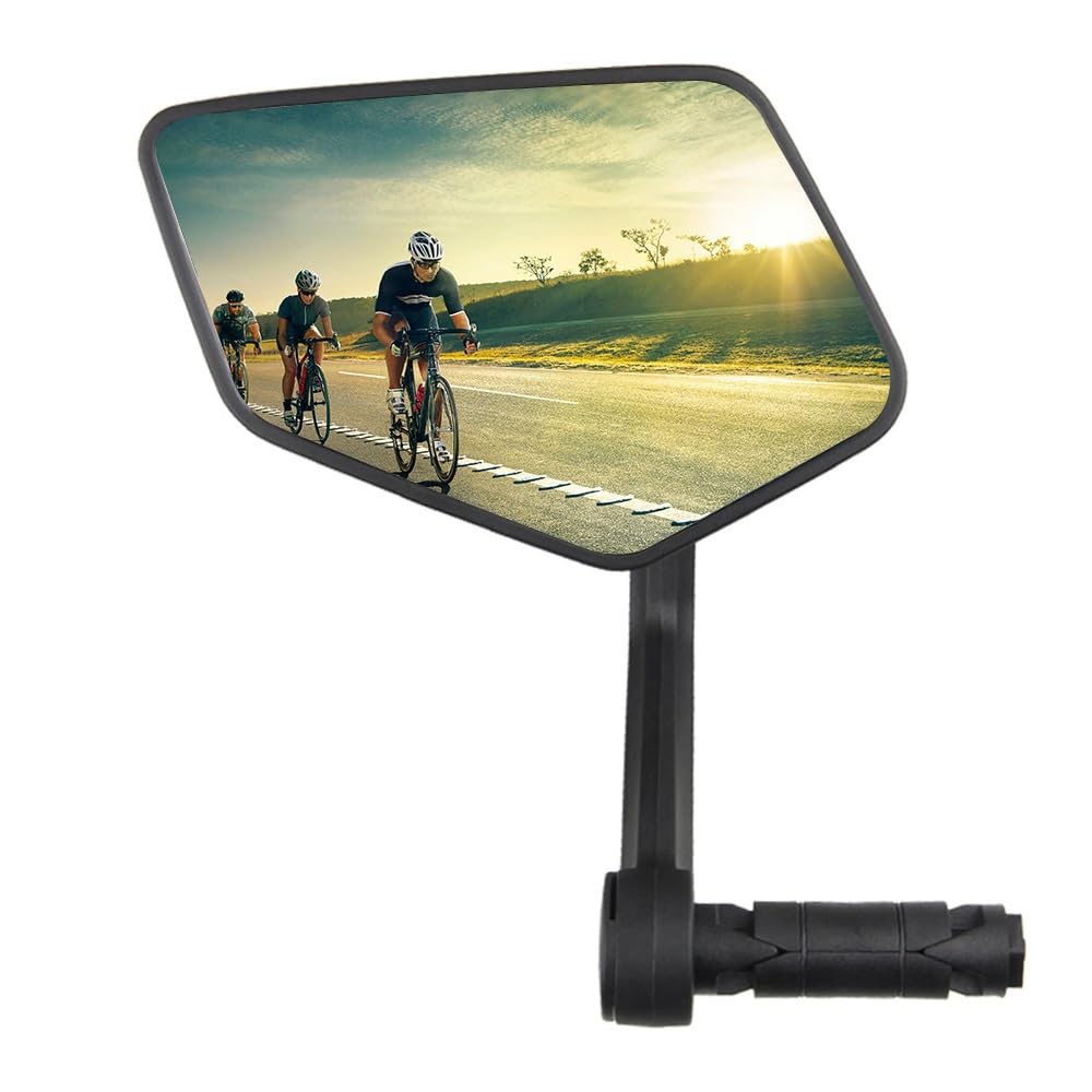 HOVIN Fahrradspiegel für E-Bike,Fahrrad Rückspiegel für 15-20mm Lenker,360°Verstellbarer Fahrrad Spiegel Zubehör(Links) von HOVIN