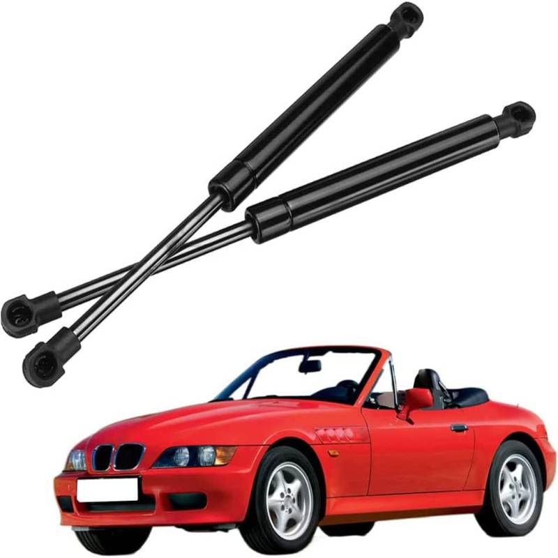 2 Stück Gasdruckfedern für BMW Z3 Roadster (E36) 1995-2000 Kofferraum-Gasfeder Federn Halter Lift Unterstützung Hydraulischer Teleskoparm Stangendämpfer Zubehör von HOWENG