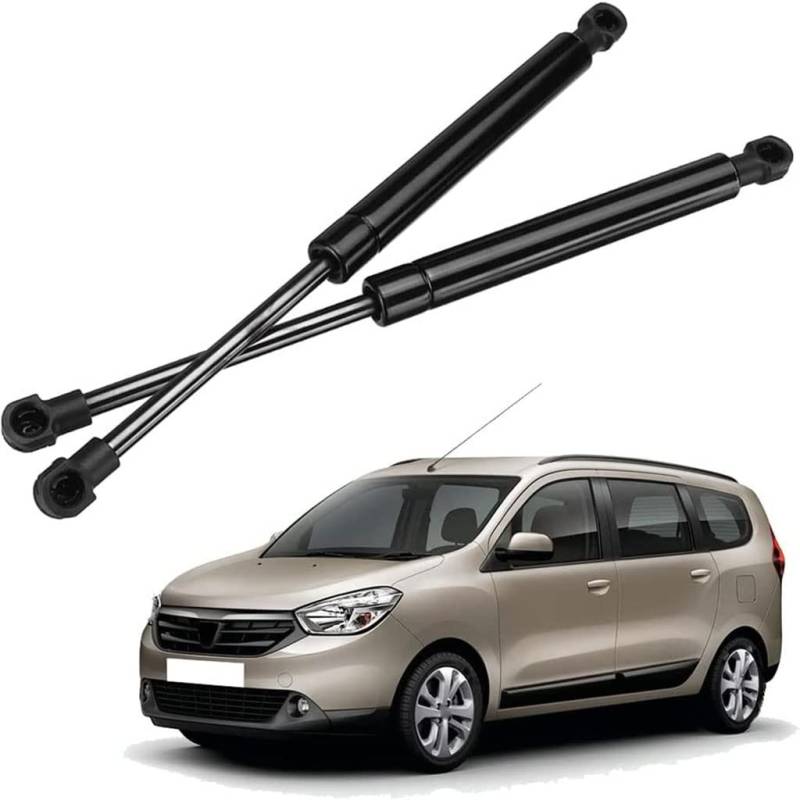 2 Stück Gasdruckfedern für Dacia Lodgy MPV 2012-2017 Kofferraum-Gasfeder Federn Halter Lift Unterstützung Hydraulischer Teleskoparm Stangendämpfer Zubehör von HOWENG