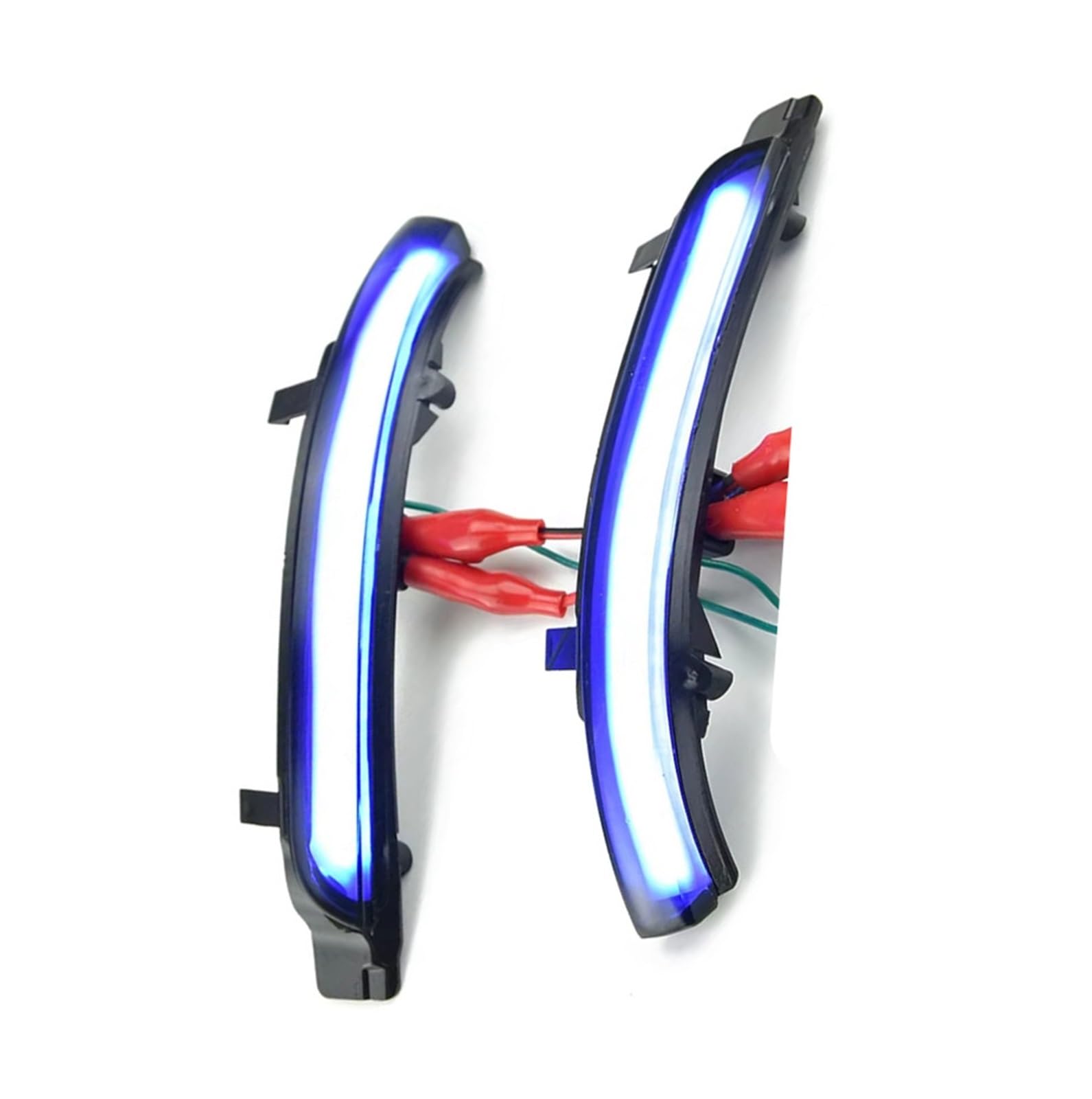 HPBICYAE Auto Rückspiegel Blinker Kompatibel Mit Skoda Für Superb 3T5 Für Kombi 2009–2013. Für Dynamische Blinker, Seitenspiegel, Sequentielle Lichtlampe(Blue-Yellow) von HPBICYAE