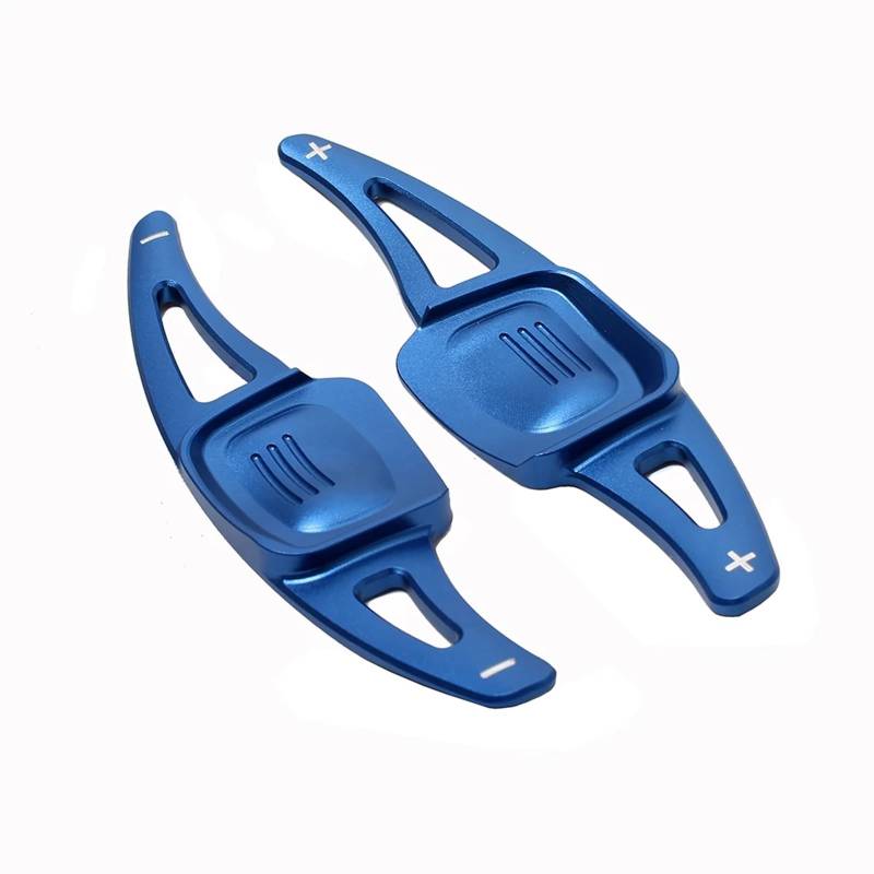 HPBICYAE Paddles Shifter Kompatibel Mit Für Tiguan L 2017–2020, Aluminiumlegierung, Auto-Lenkrad-Schaltpaddel-Verlängerungsabdeckung, Auto-Paddel-Extender(Blue) von HPBICYAE