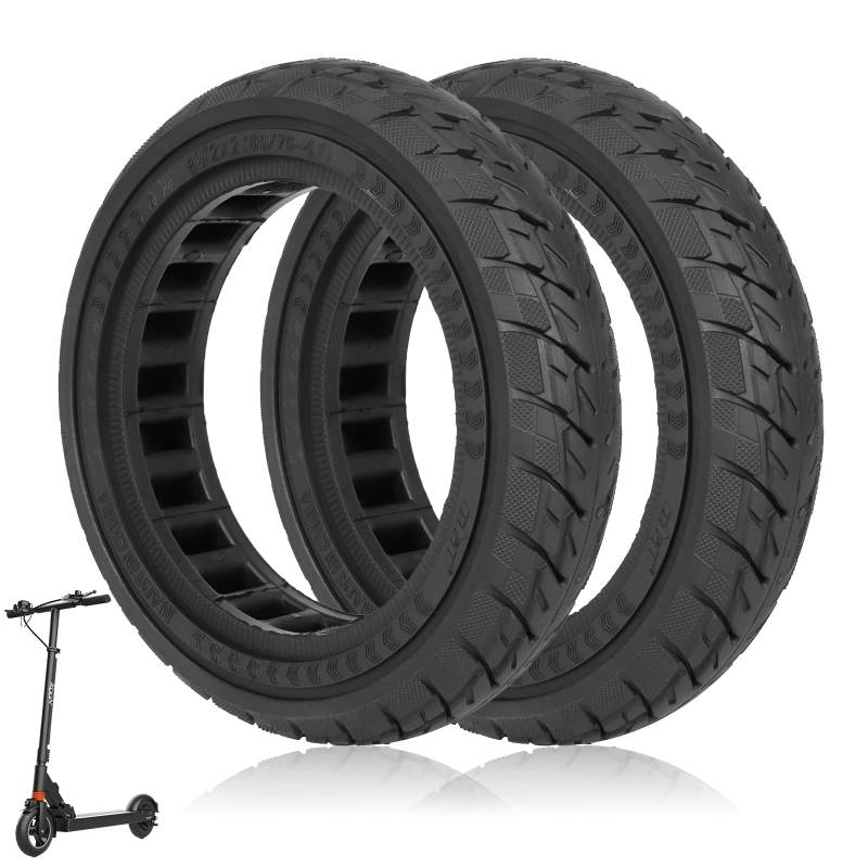 HPGAAVD 8,5 Zoll E Scooter Solid Reifen, 8 1/2 x 2 Vollgummireifen e scooter für Xiaomi M365 Pro2/Pro/1S/Essential，50/75-6.1 Anti-Rutsch und Anti-Punktur Ersatzreifen für Elektroroller Vorder/Hinten von HPGAAVD