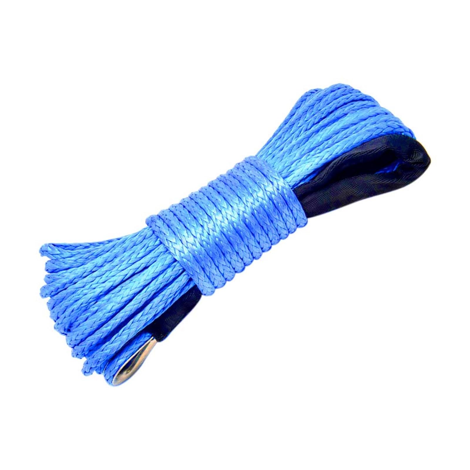 1/4''x50' Mit Mantel Outdoor Zubehör String ATV UTV Ersatz 12 Strang Synthetische Winde Seil Kabel Abschleppen Notfall Auto(Blue) von HPHPH