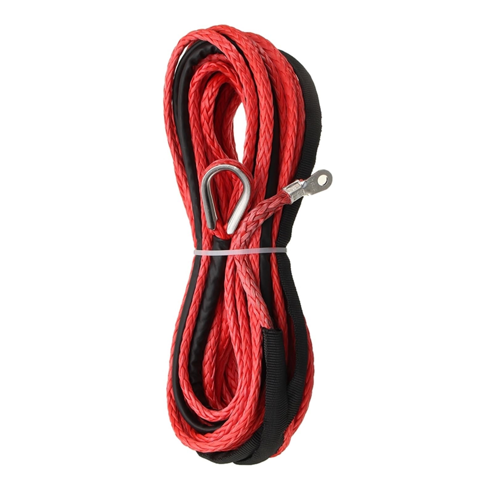 15 m 5,5 mm Abschleppseil for Winde, synthetische Faser, 7000 lbs for ATV, UTV, SUV, 4 x 4, Allradantrieb(Rood) von HPHPH