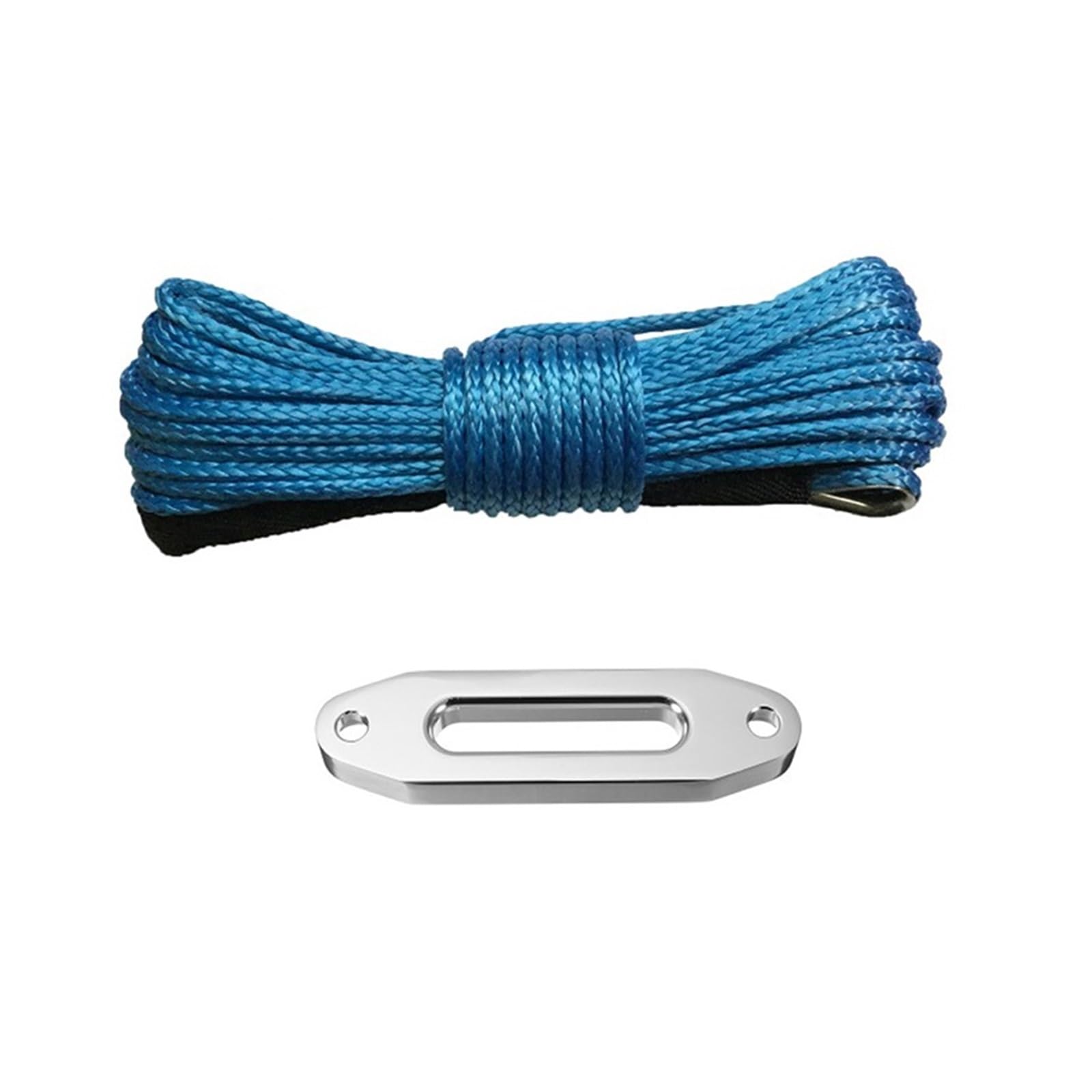 6 mm x 15 m und 4000 lbs Seilführung aus synthetischem ATV/UTV-Windenseil for Traktorschlepper(Blue) von HPHPH