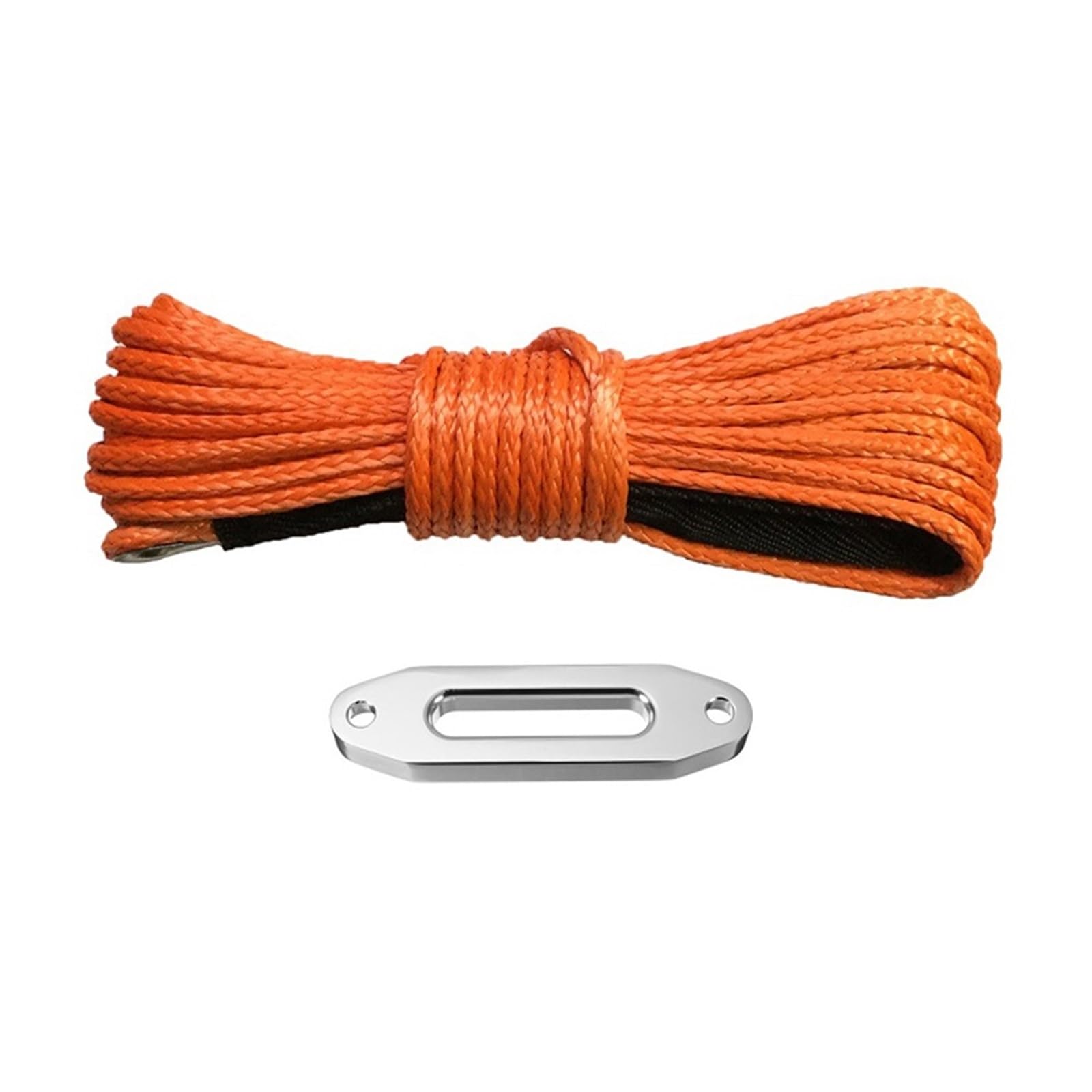 6 mm x 15 m und 4000 lbs Seilführung aus synthetischem ATV/UTV-Windenseil for Traktorschlepper(Orange) von HPHPH