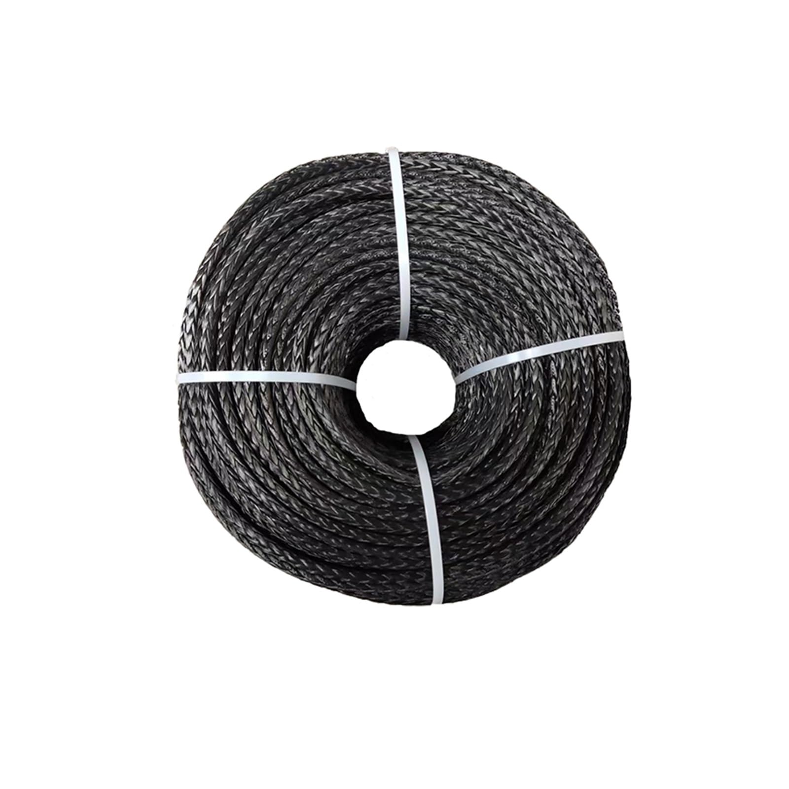 8 mm x 300 m, 12 Stränge, Synthetisches UHMWPE-Windenseil, Segelflugzeug-Kabelzugleine(Noir) von HPHPH