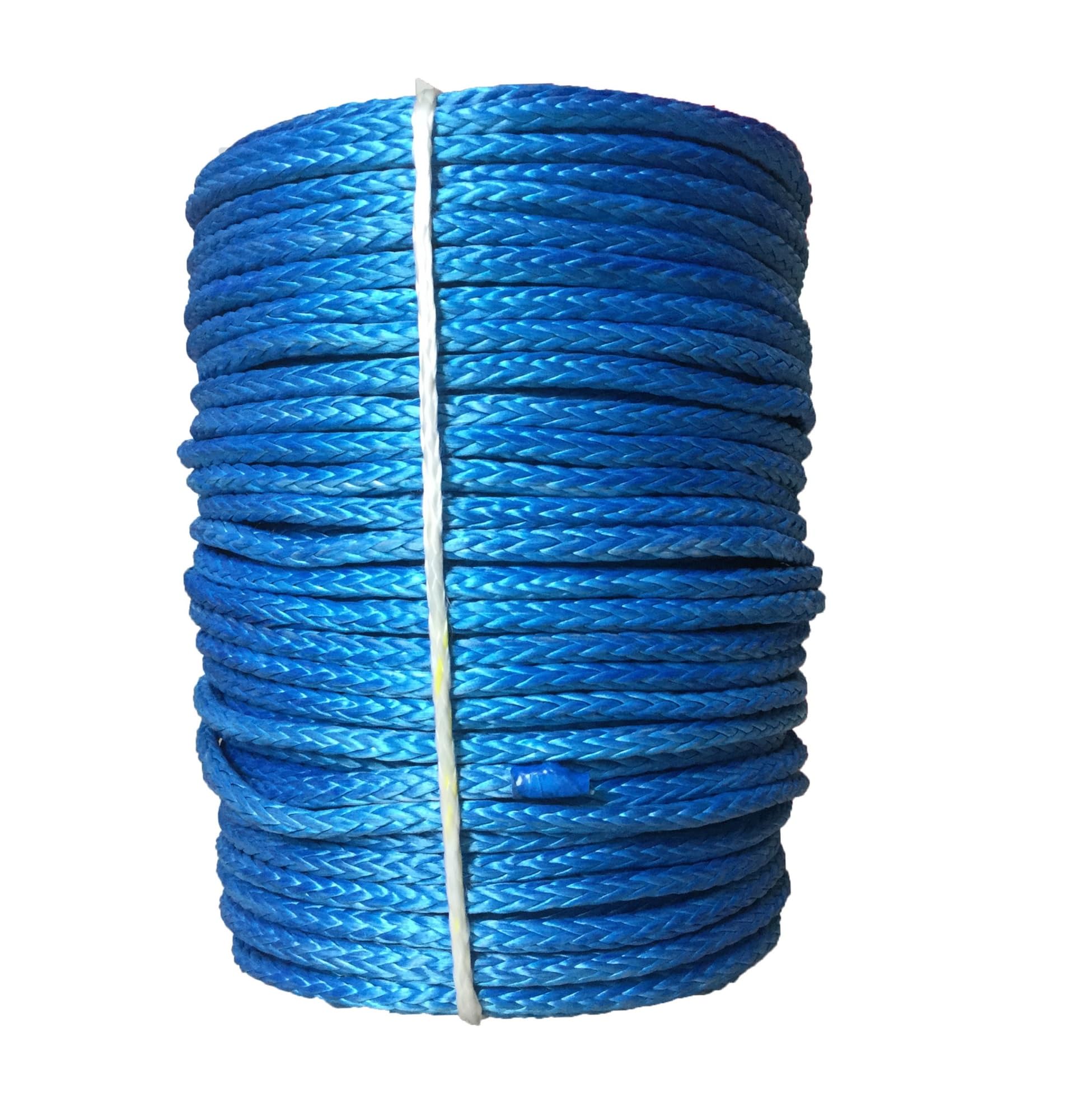 ATV-Windenseil, 12 mm x 80 m, Plasma-Seil, UHMWPE-Synthetik-Windenseil for Geländewagen, ATV, UTV, SUV(Blue) von HPHPH