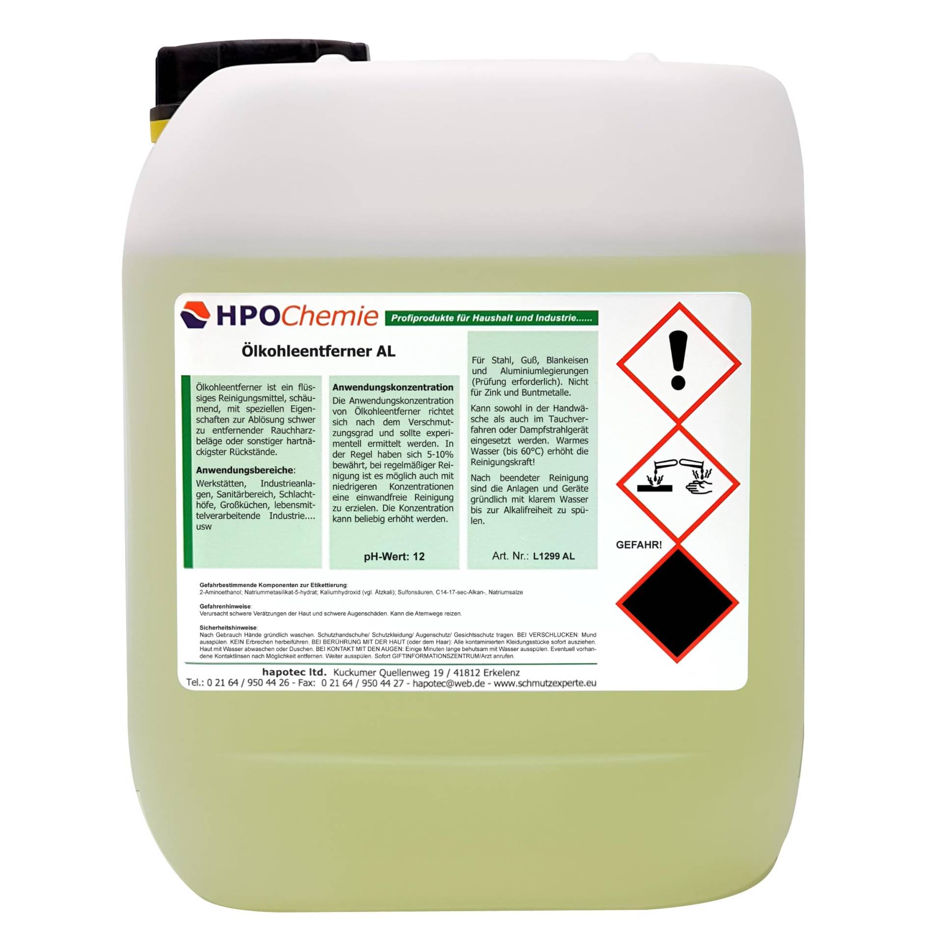 HPOChemie Ölkohleentferner AL - 10 Liter von HPOChemie