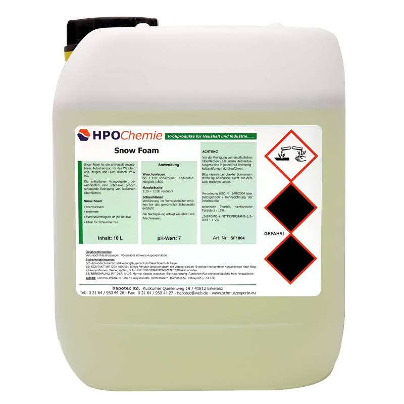 HPOChemie Snow Foam Autoshampoo 10 Liter von HPOChemie