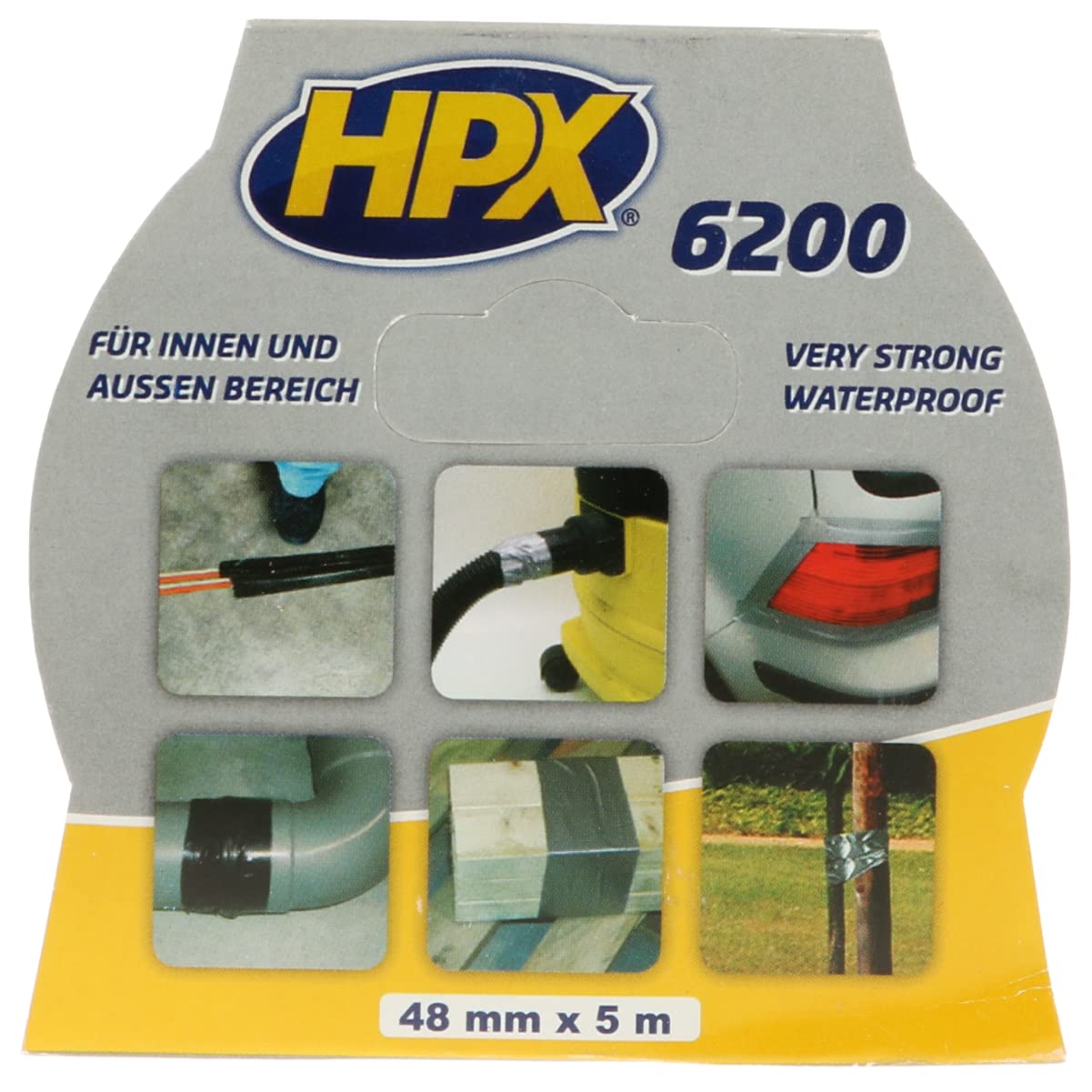 HPX CS5005 Panzerband 6200 schwarz 48 mm x 5 m von HPX