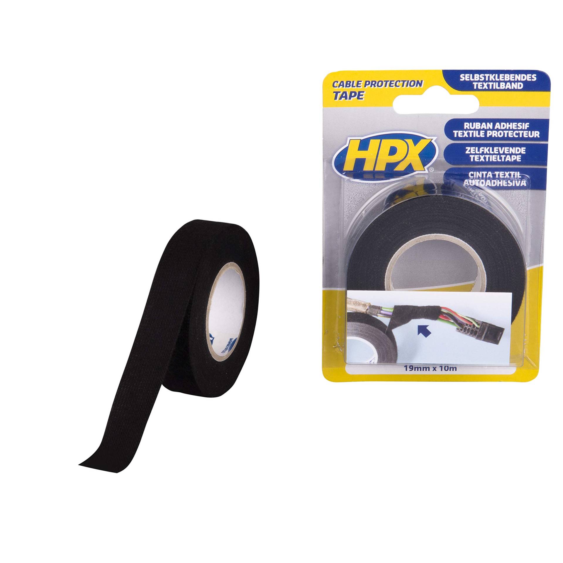 HPX TP1910 Kabelschutzband schwarz 19 mm x 10 m von HPX