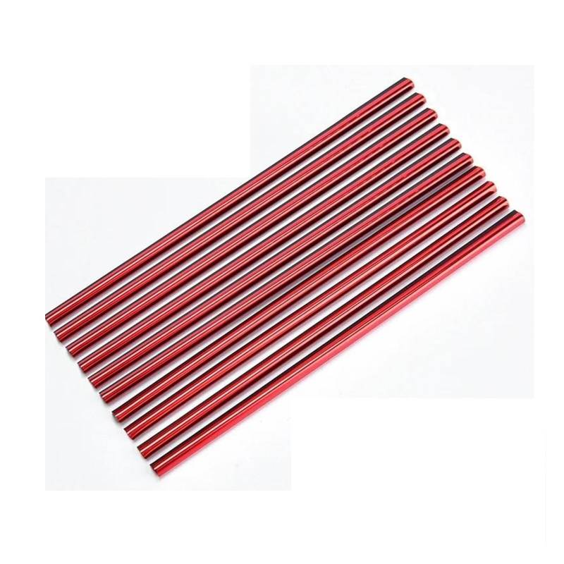 HQGQCEZEK Für Alfa Für Romeo Für Giulietta 10 Stücke Auto Klimaanlage Outlet Moulding Trim Dekor Streifen Auto Innenaufkleber(10PCS Red) von HQGQCEZEK