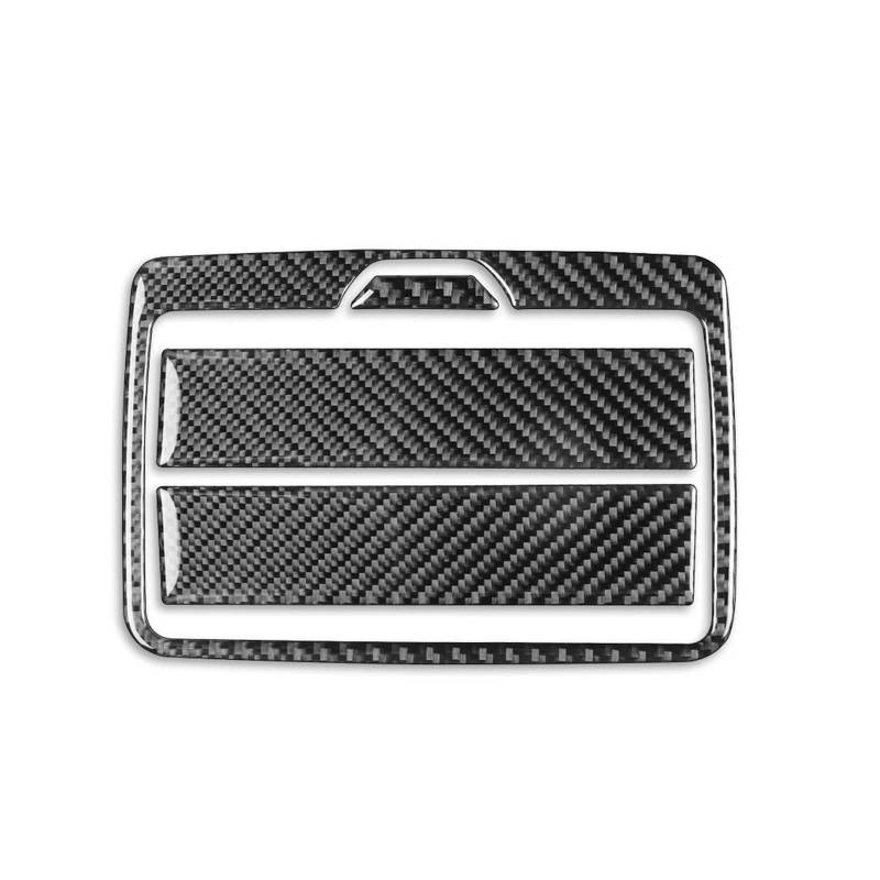 HQGQCEZEK Für B&MW X3 F25 2011-2017 X4 F26 2014-2017 Carbon Faser Auto Hinten Tasse Halter Panel Abdeckung Trim Auto Innenaufkleber(Black Carbon fiber) von HQGQCEZEK