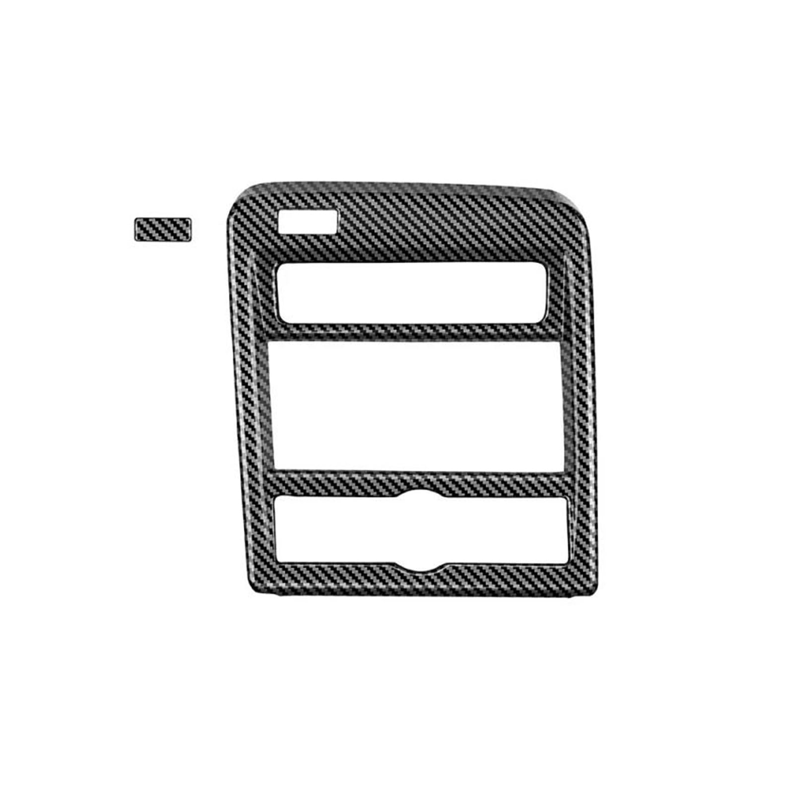 HQGQCEZEK Für Hyundai Für KONA 2024 2025 Links Hand Stick Auto Center Konsole Getriebe Shift Panel Abdeckung Auto Innenaufkleber(Carbon fiber texture) von HQGQCEZEK