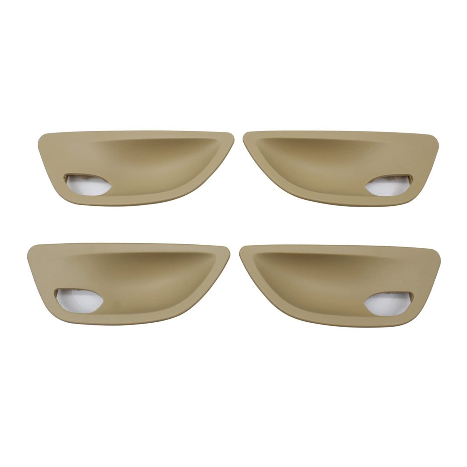 Innentürgriff Links Rechts 2/4 Stück Autoinnentürgriff Schüsselabdeckung Ersatz Für B&MW 5er F10 F11 F18 2010-2017 Innentür-Zuggriffverkleidung(Beige,4pcs Set) von HQGQCEZEK