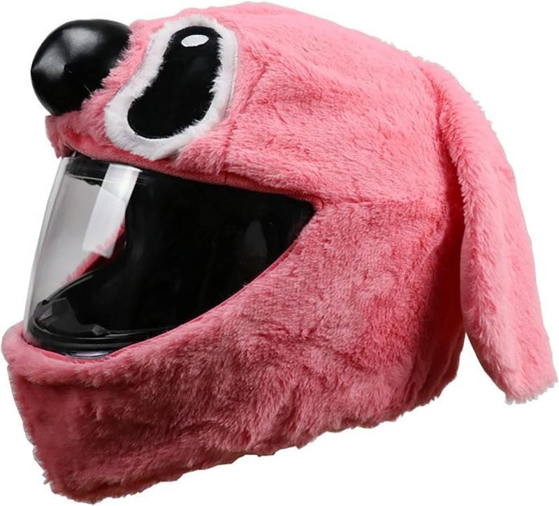 Motorradhelm-Abdeckung, Anime-süßes Motorradhelm-Zubehör, Cartoon-Plüsch-Helm-Schutzhülle, Geschenk for Motorradfahrer (Helm Nicht Im Lieferumfang Enthalten)(8) von HQSADOEEU